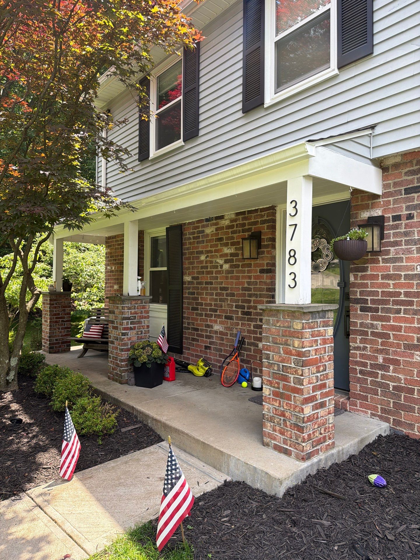 Ascend Siding Replacement and Custom Cedar Porch Renovation in Allison Park by Ideal Siding Pittsburgh