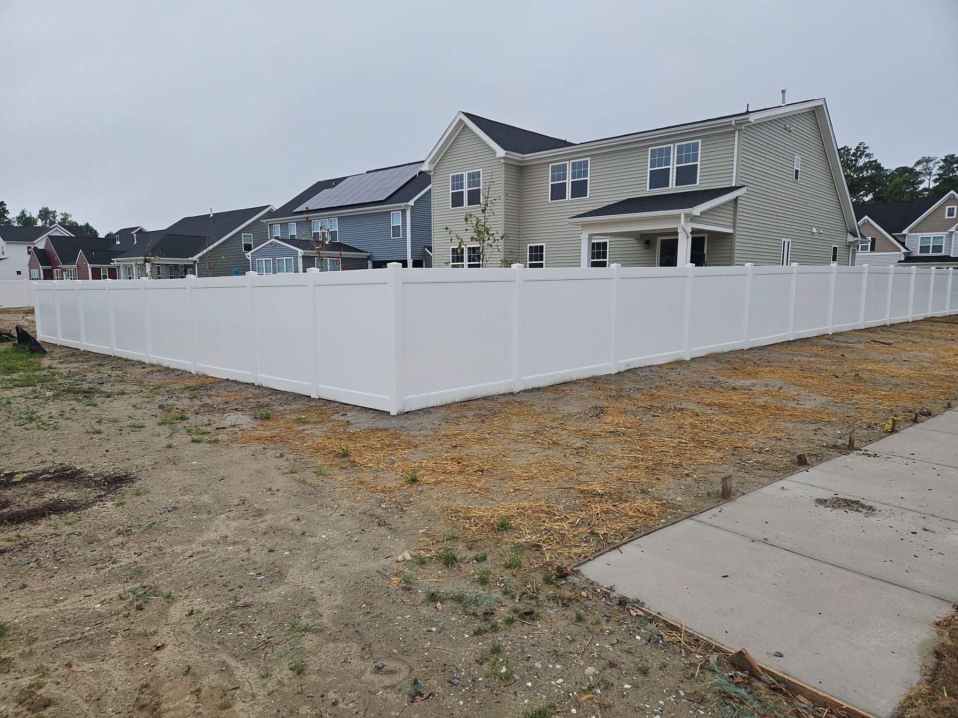 Clean Lines. Lasting Strength. by Tidewater Fence