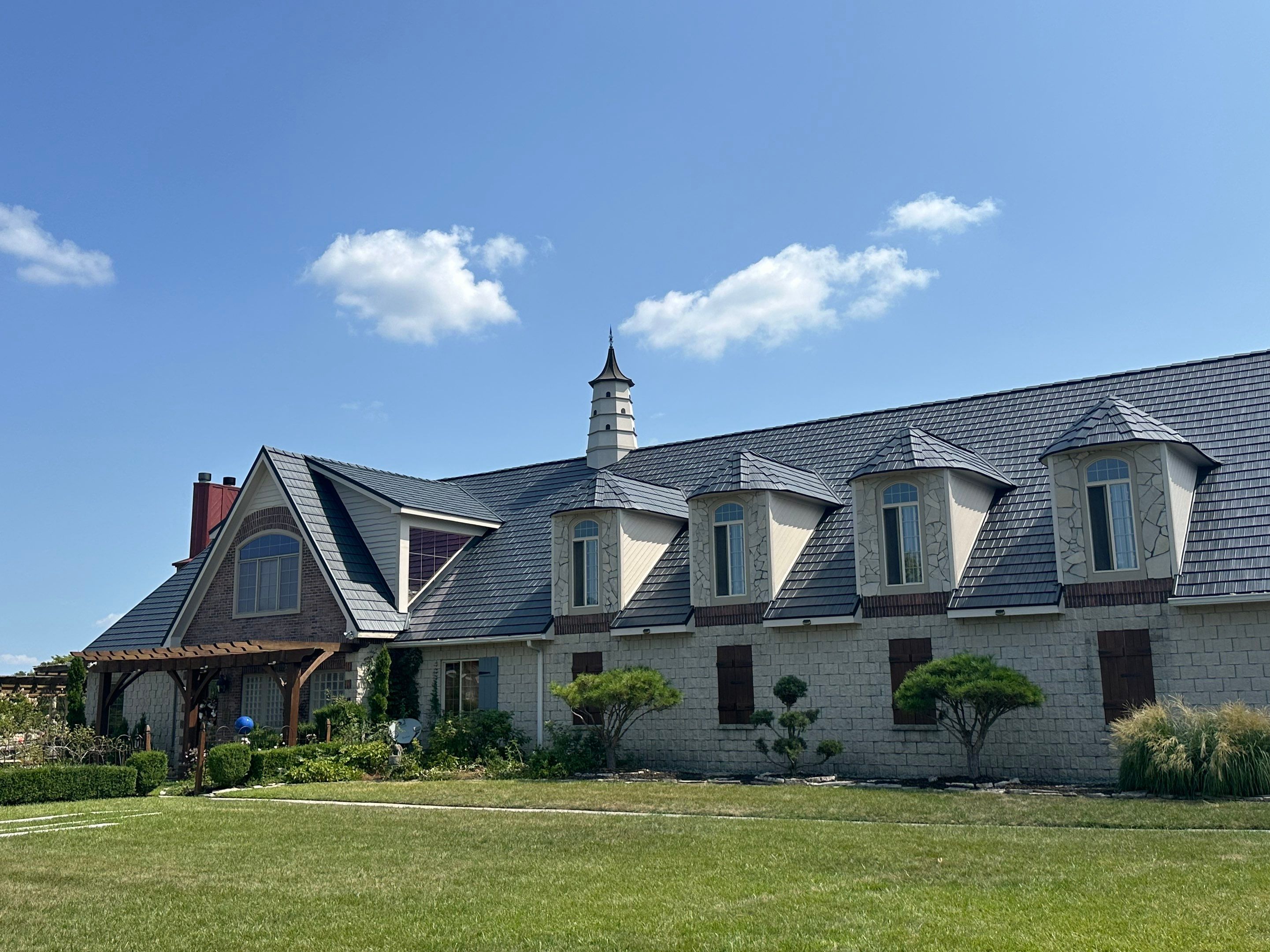 Burnished Slate Metal Shake Roof Installation – Bowling Green, OH by 4Ever Metal Roofing