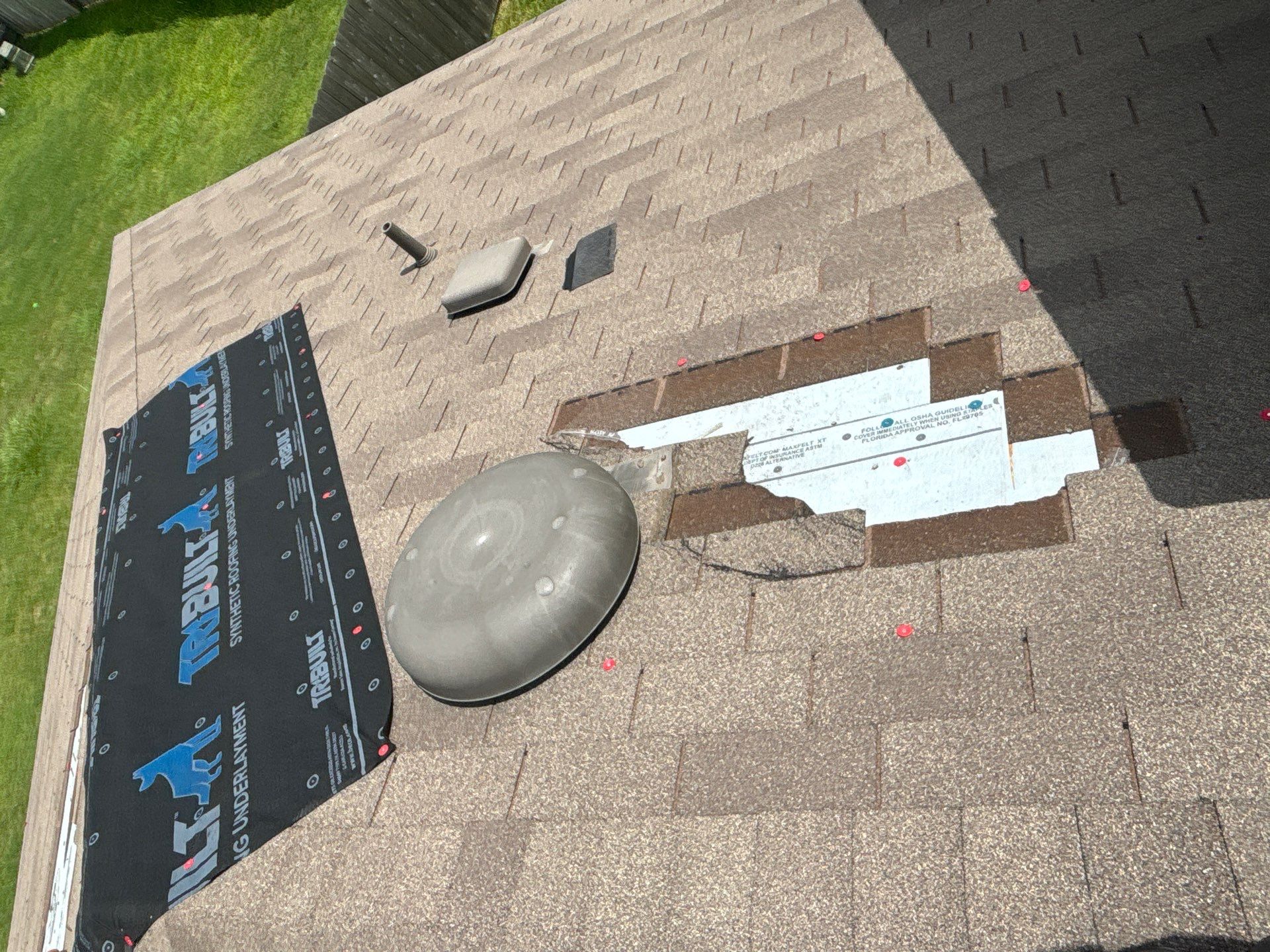 Residential Roofing Repair using Owen's Corning Duration (Lifetime) Shingles by Roof Repair Company