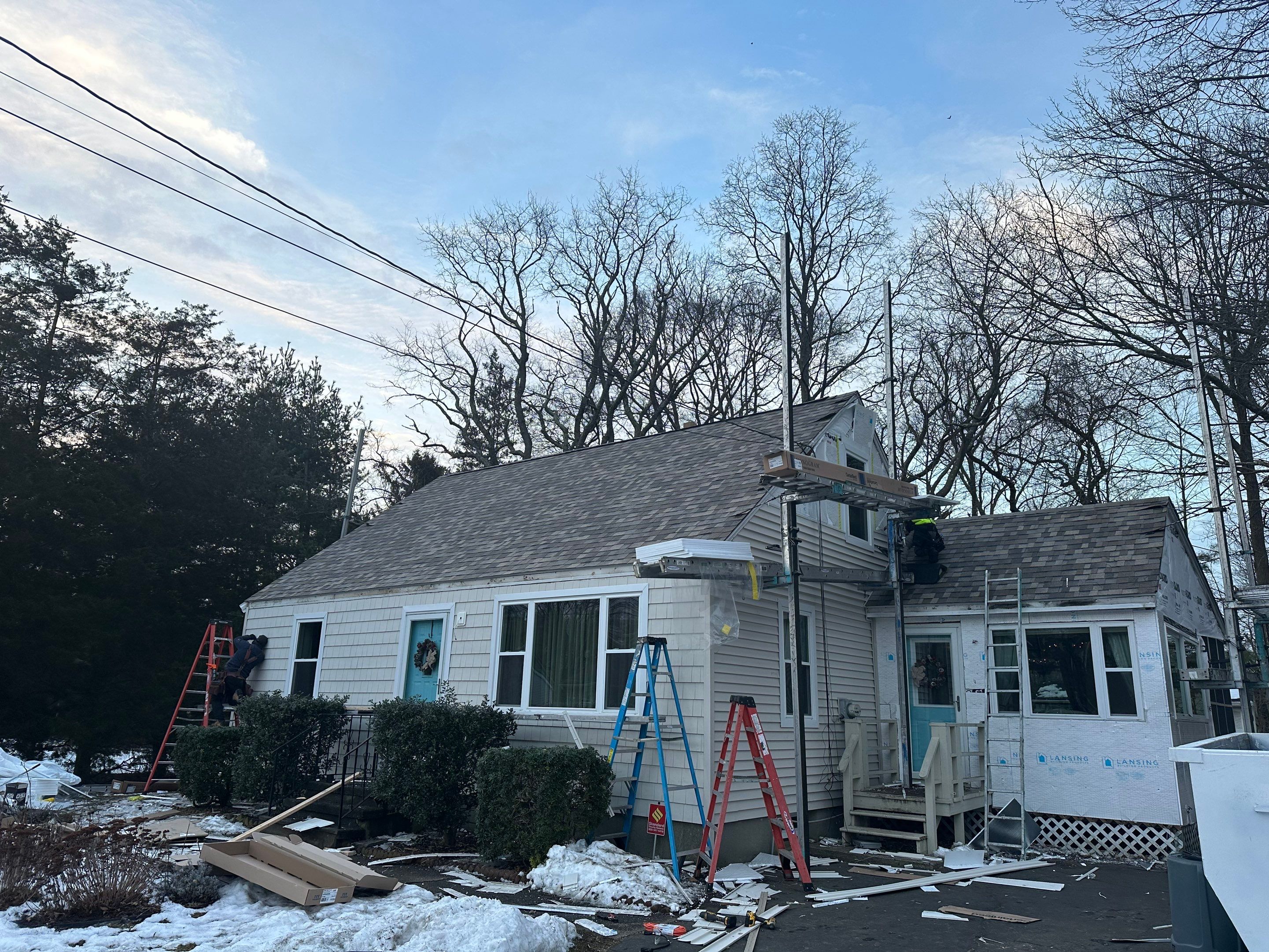 Residential Roofing Installation using Owens Corning Duration Designer - Sand Dune by A Plus Exterior