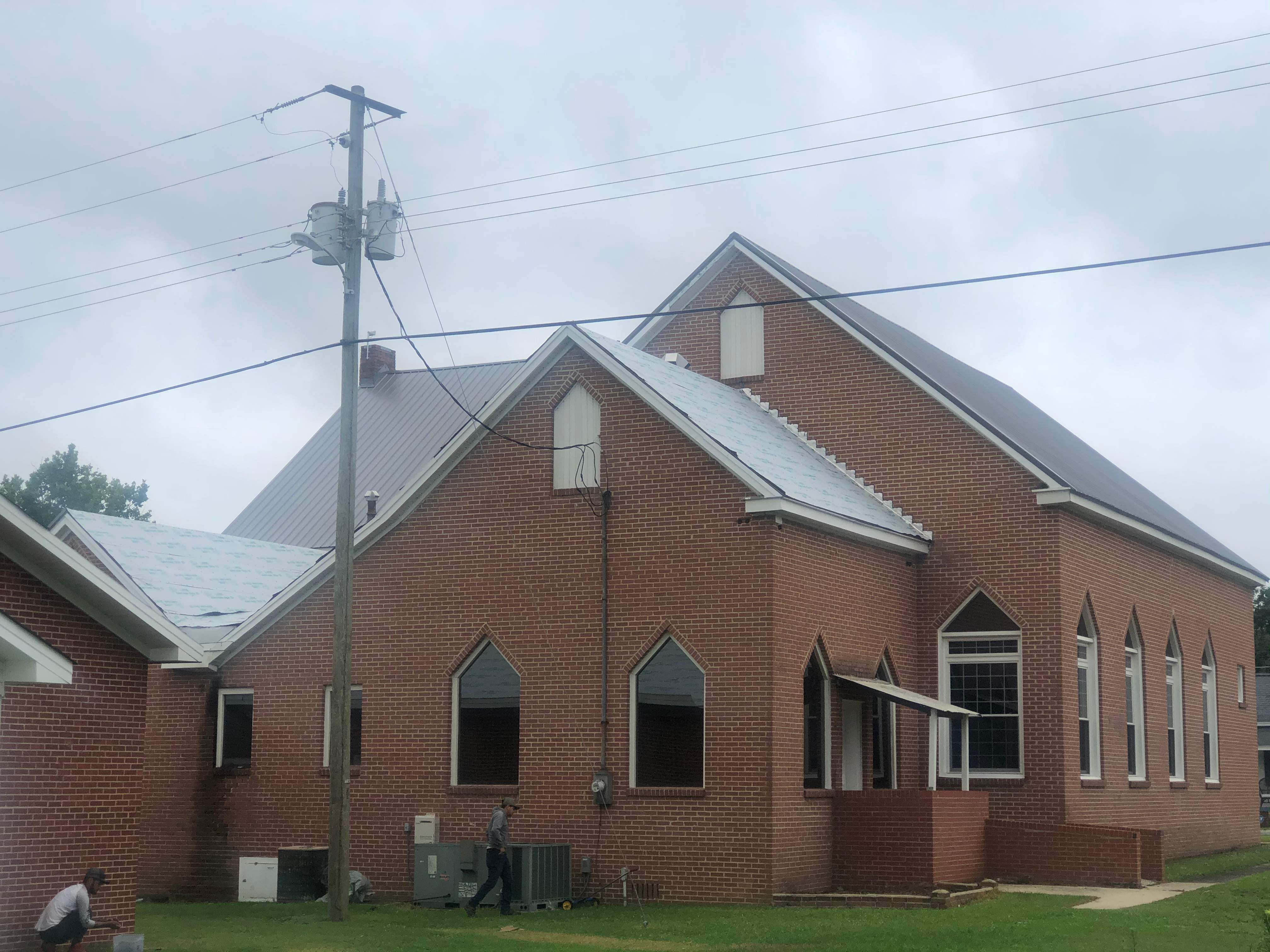 Commercial Roofing Installation - East Laurinburg Baptist Church by American Roofing NC