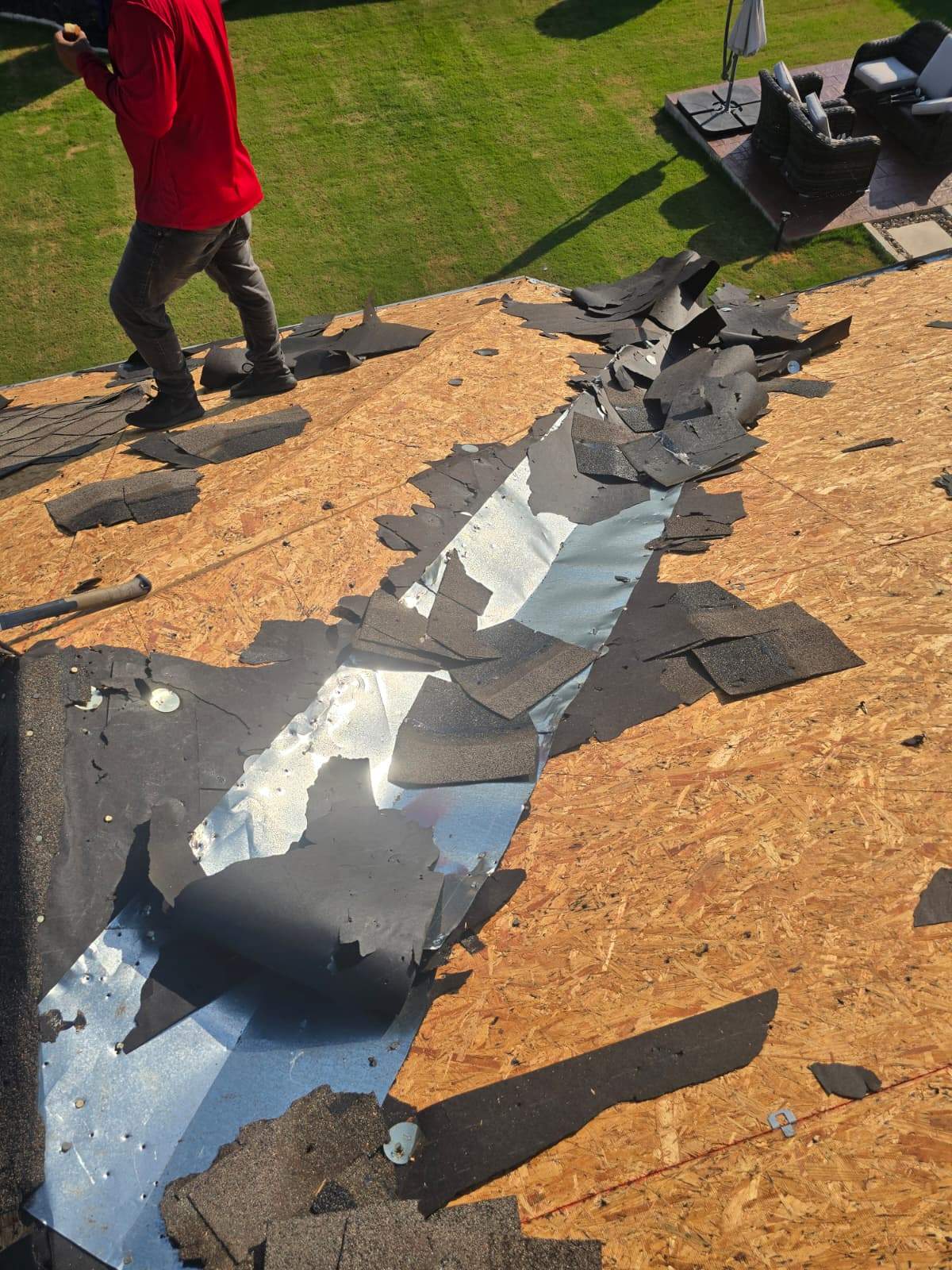Architectural Shingle Roof Replacement and Hail Damage Restoration in Round Rock by Caliber Restoration LLC