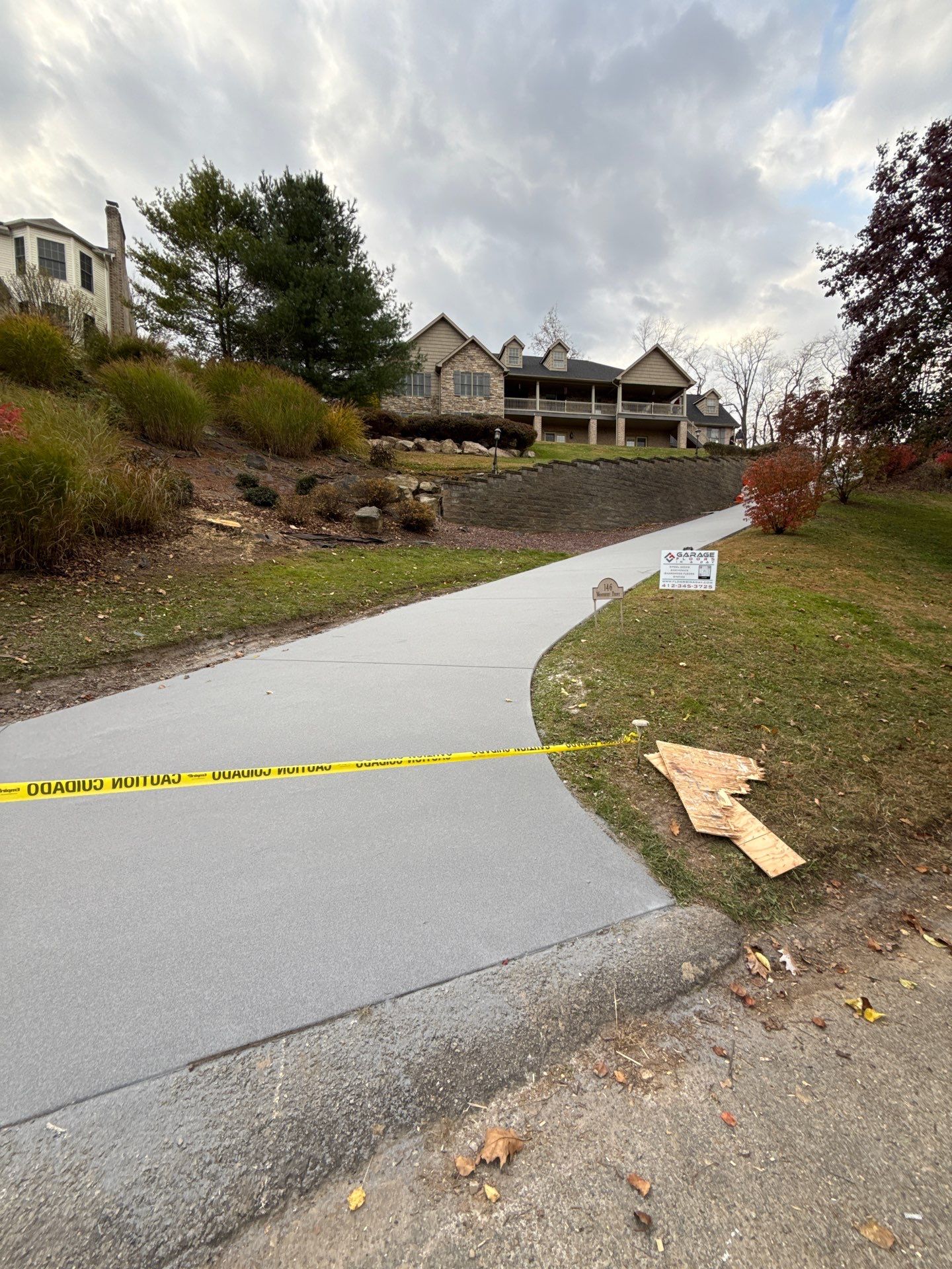 Steep Driveway Project in Sarver by Floors in a Day, Inc