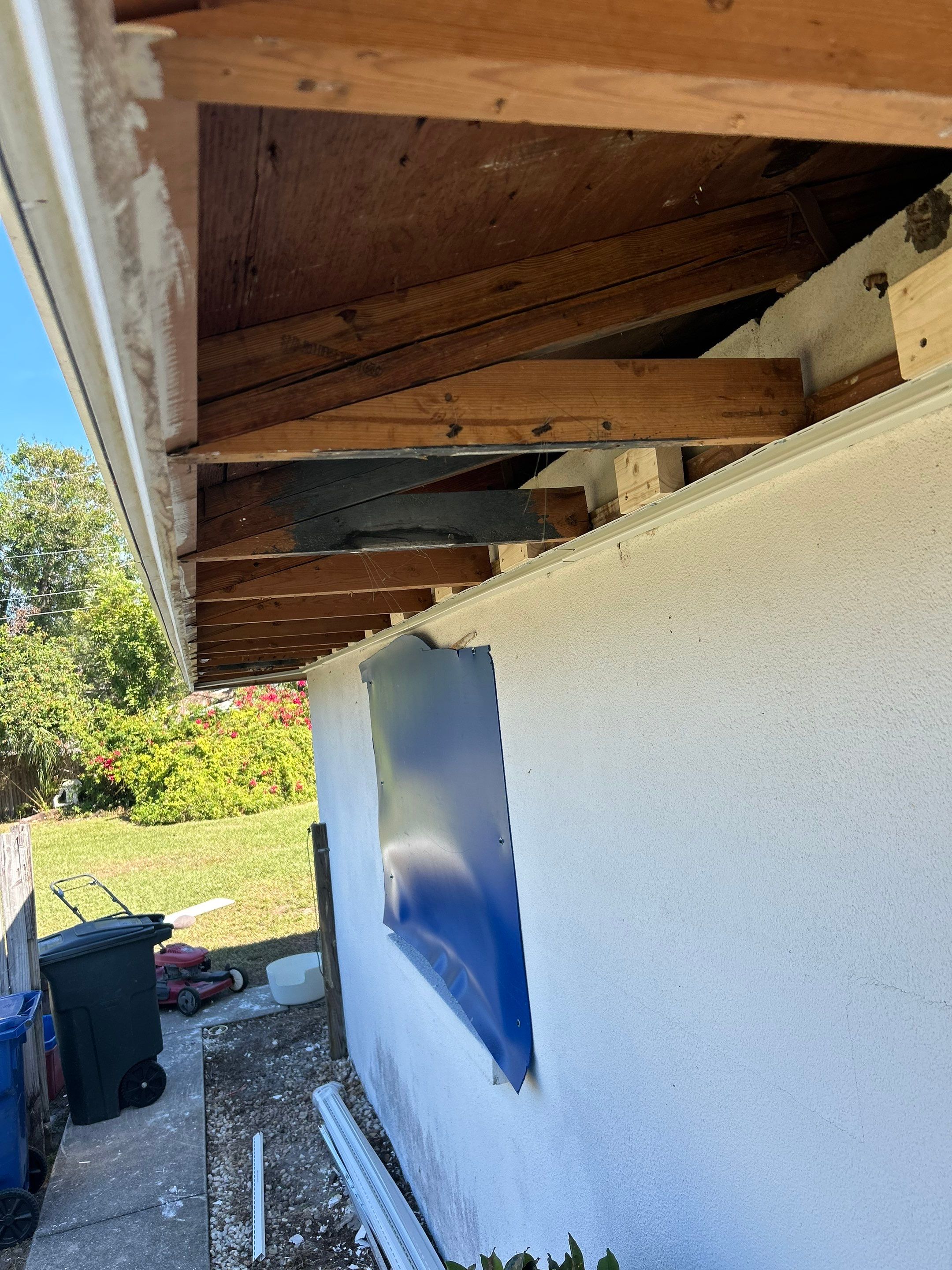 Replace soffit in Sarasota FL by Gutter Professors