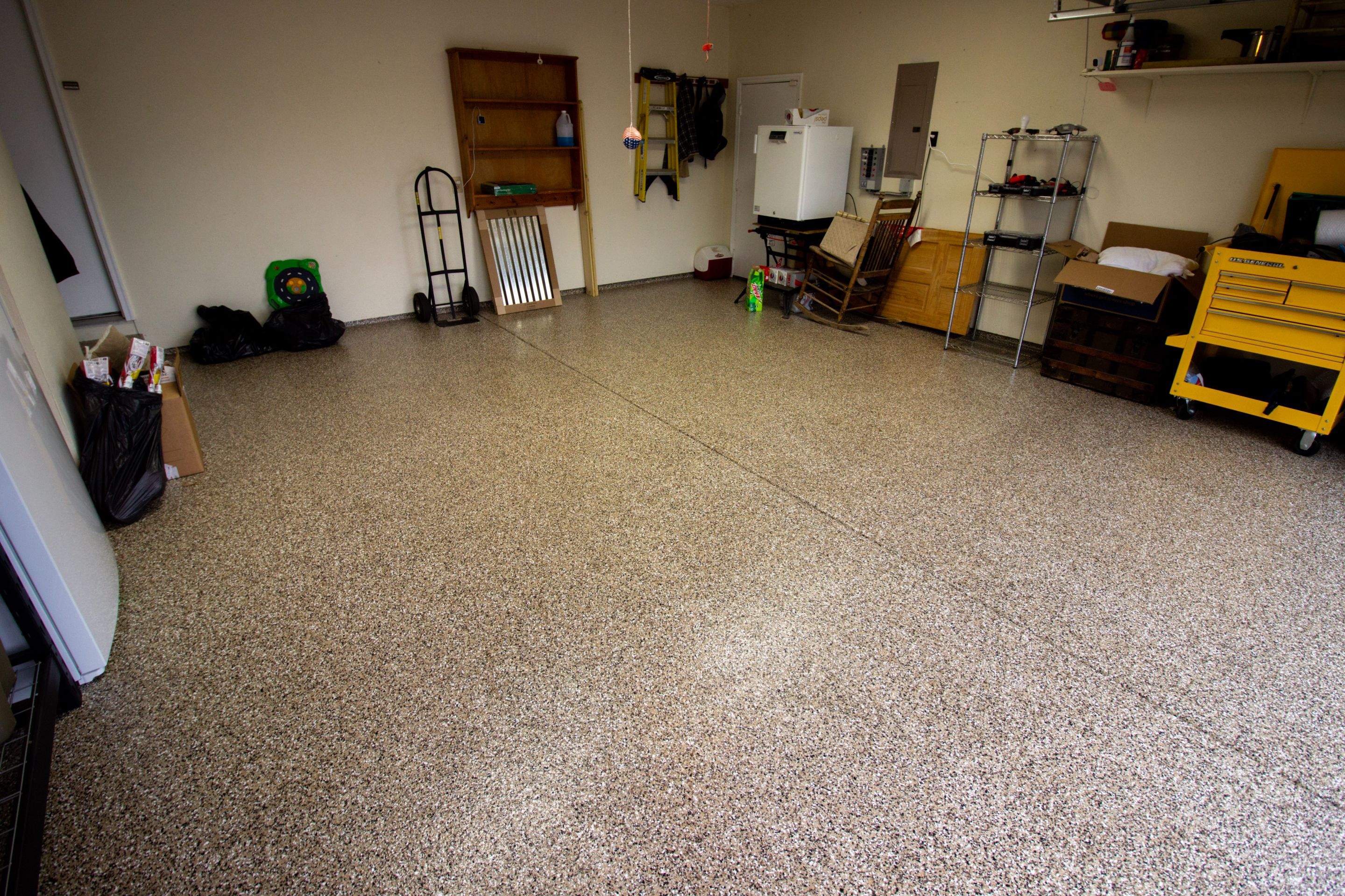 Garage Floor using Desert Sand by Your1DayFloor.com