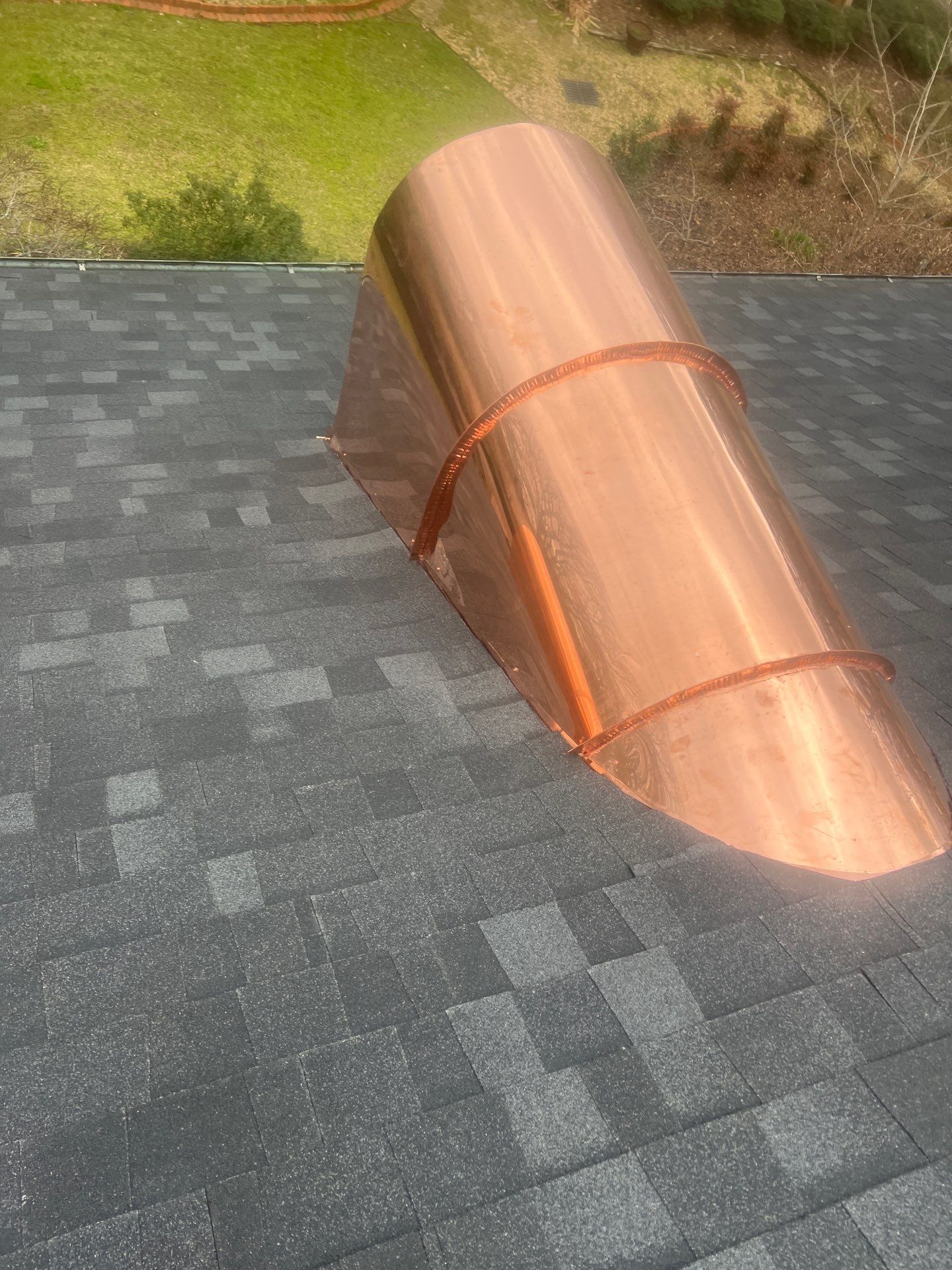 Onyx Black Shingle w/ Copper Upgrades by IAM Roofing LLC