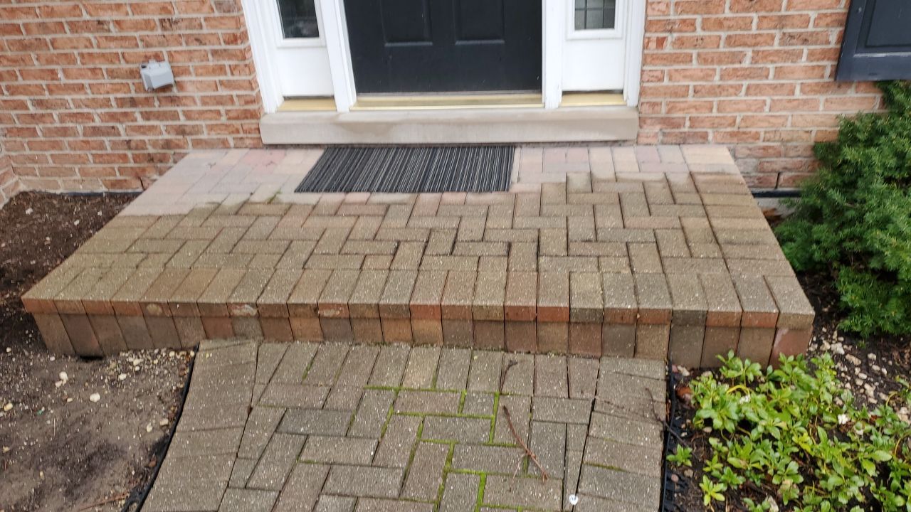 Brick paver clean, sand and seal.  using Surebond SB-1300 by Northern Power Washing LLC.