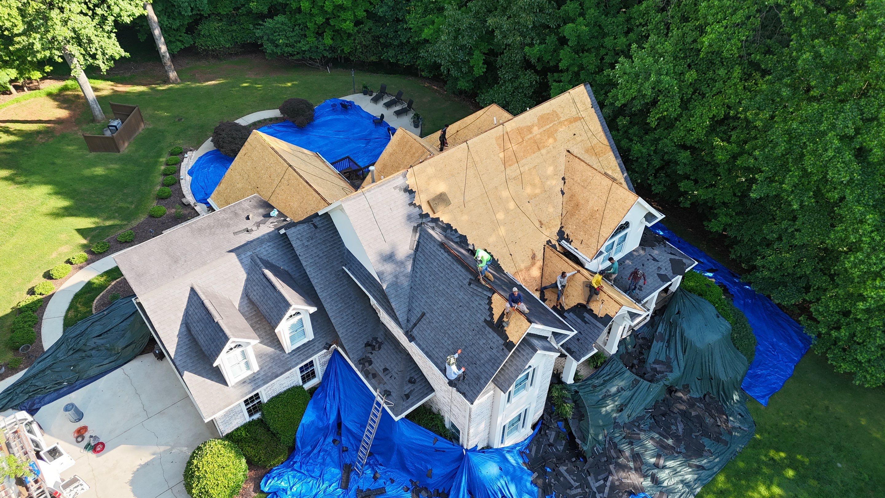 Insurance Paid Architectural Shingle Roof Replacement for Simpsonville Residence by Roofers LLC