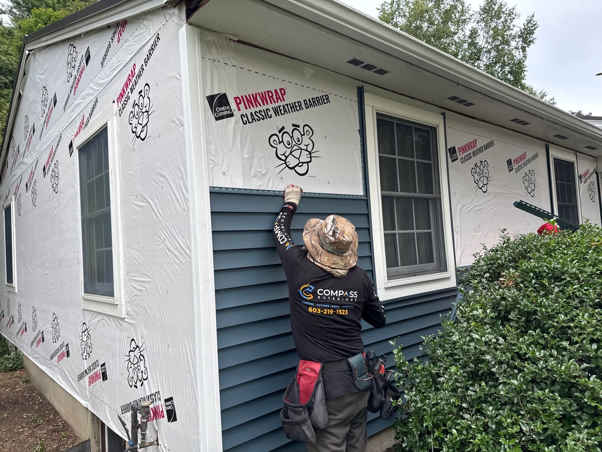 Vinyl Siding Replacement & Extensive Rot Repair in North Hampton, NH by Compass exteriors