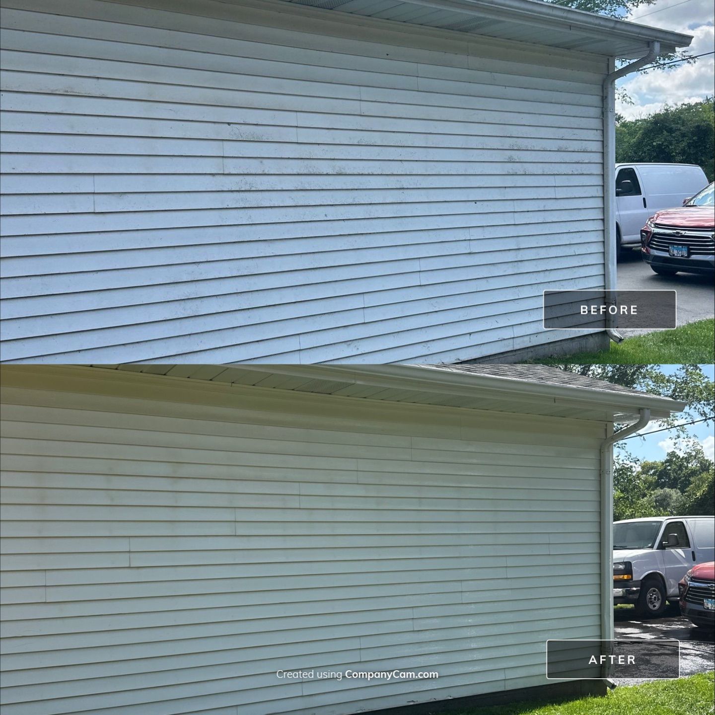 Project in Fox Lake by Simmons Power & Soft Washing