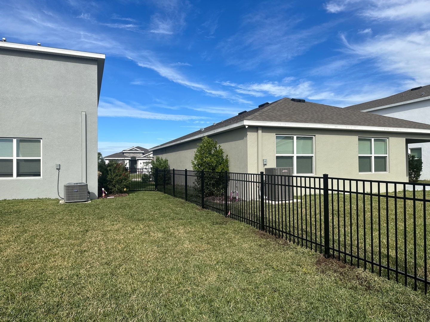 Aluminum Fence Installation using Black 3 Rail Aluminum Fence by Asap fence and gates, LLC