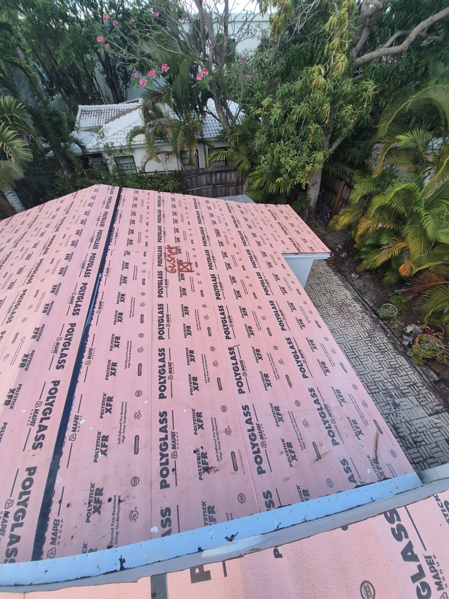 Residential Roofing Installation using 1" Nail strip metal roof by BLUES BROTHERS ROOFING