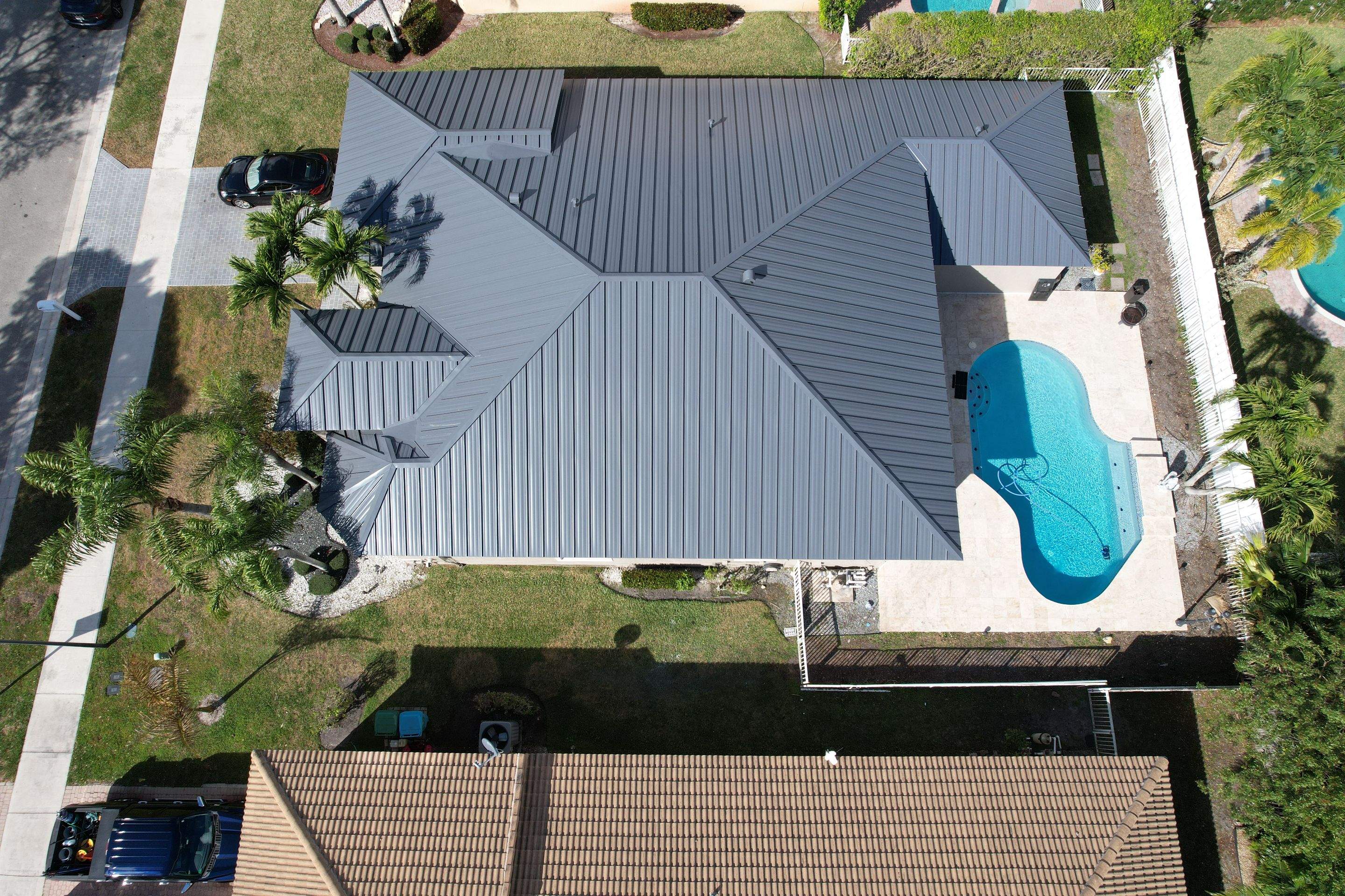 Metal  Roof using Metal Alliance Charcoal Gray by Roofing Recovery