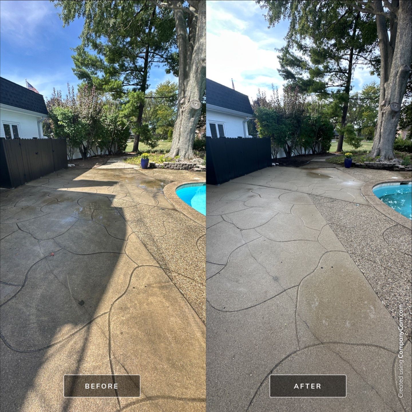 Project in Long Grove by Simmons Power & Soft Washing