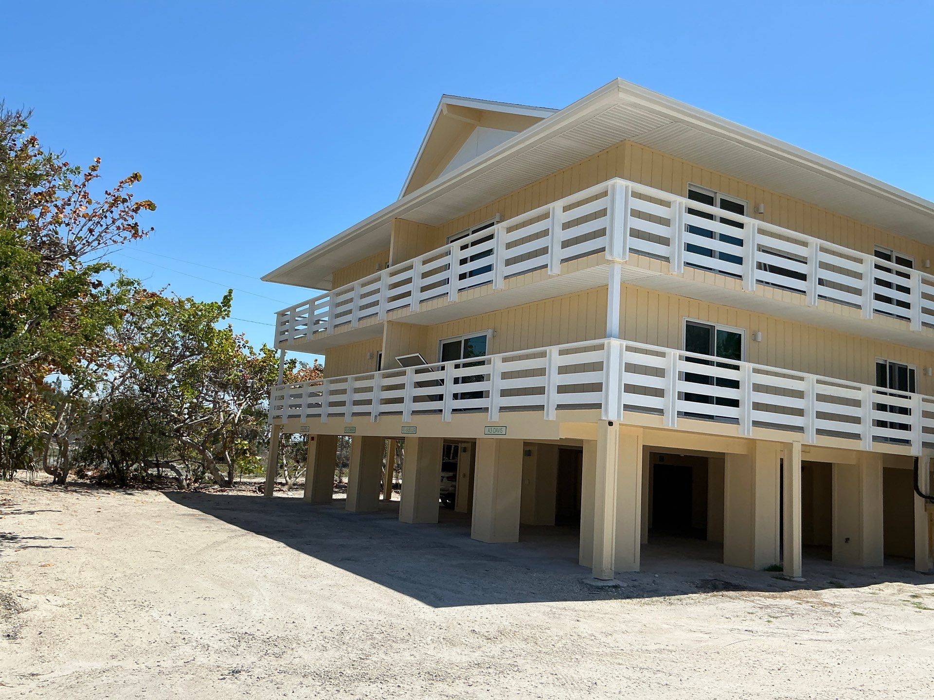 White Soffit using White Vinyl Soffit in Sanibel FL by Gutter Professors