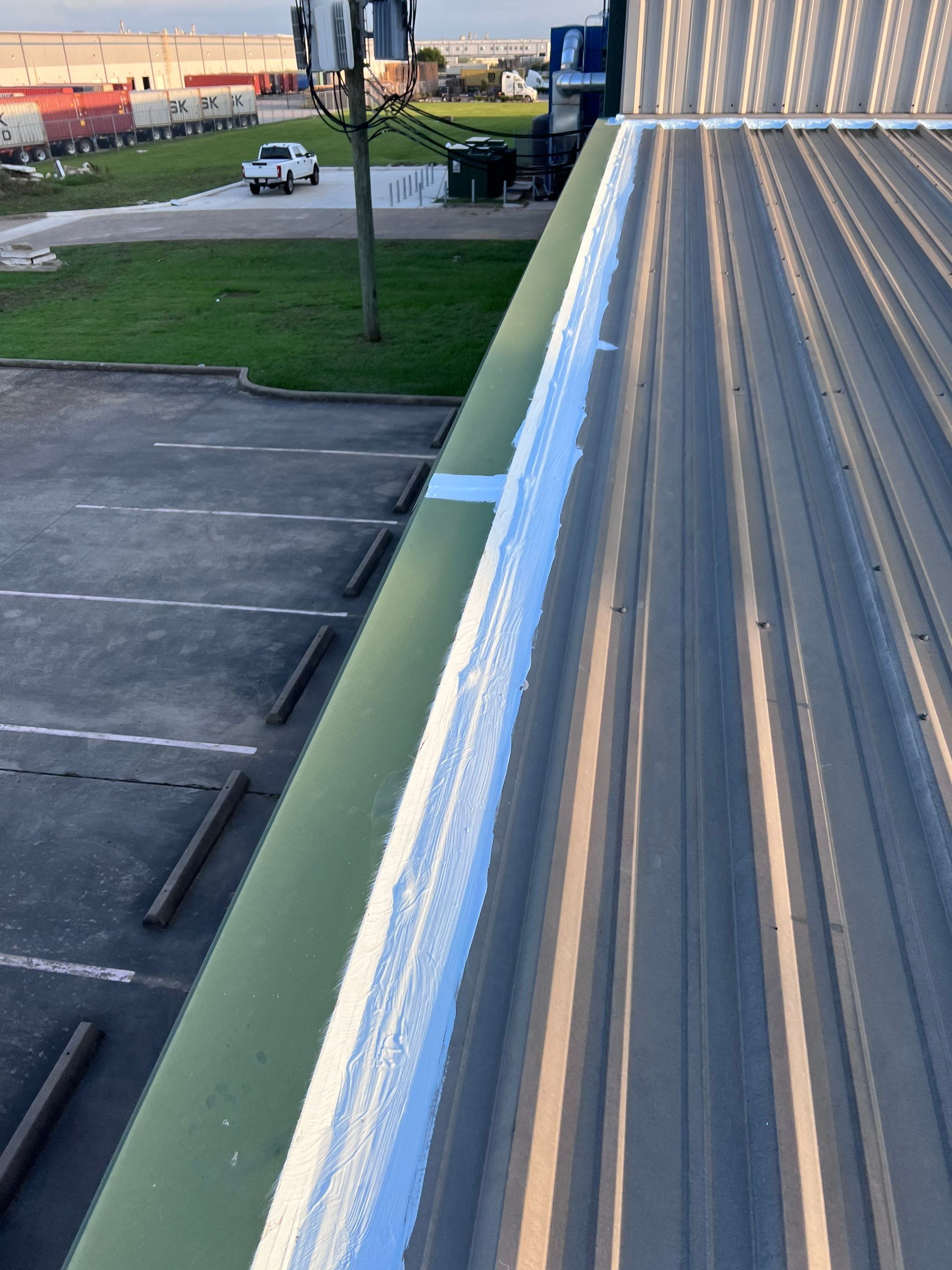 Hail Damage using Metal by Roof Repair Company