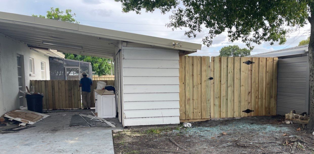 Sarasota, FL 6ft. Tall Treated Board on Board Wood Fence by Asap fence and gates, LLC