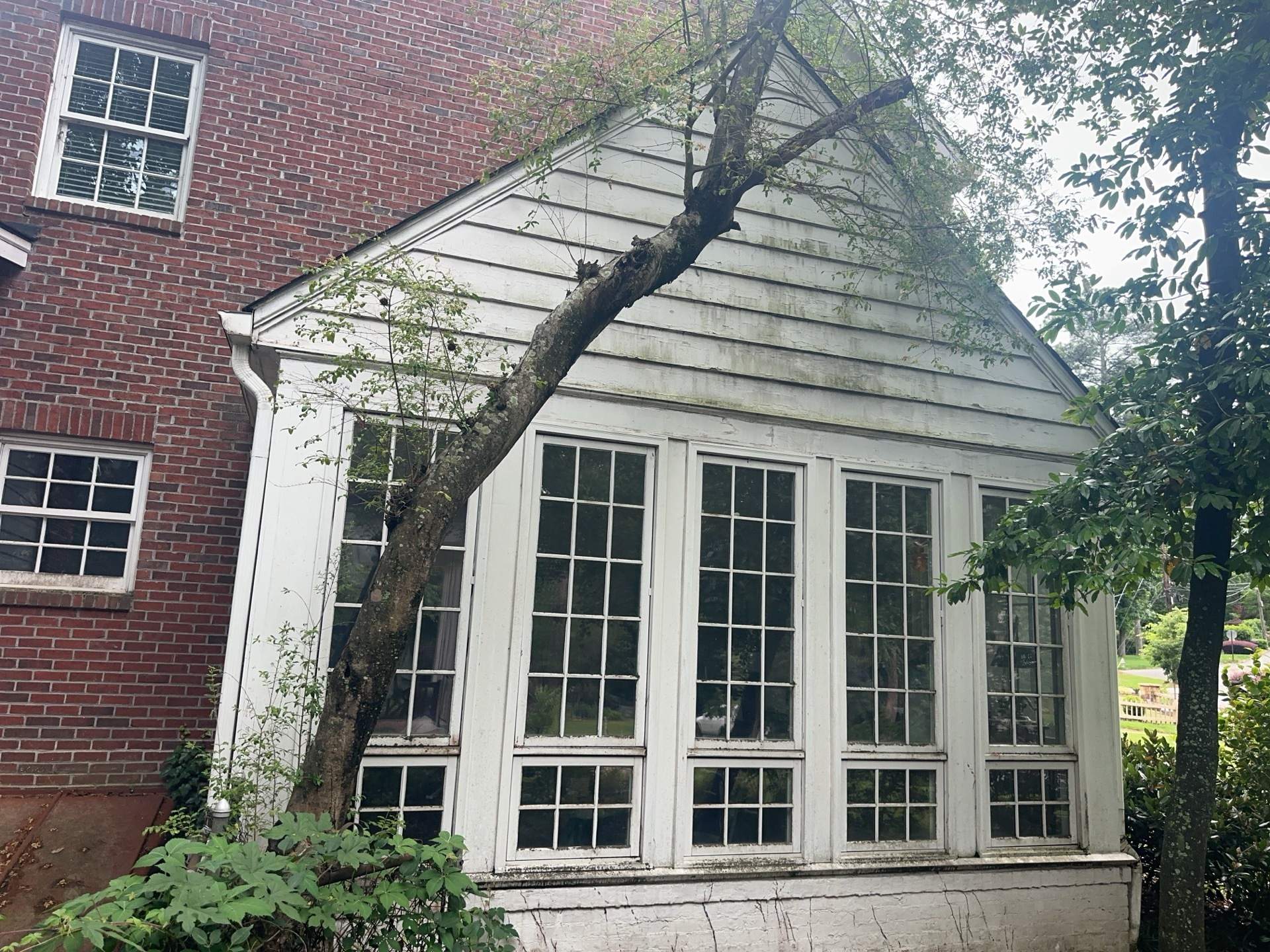 Atlanta, GA Brick Limewash, Rotted Wood Replacement, and Gutter Install by Nelson Exteriors