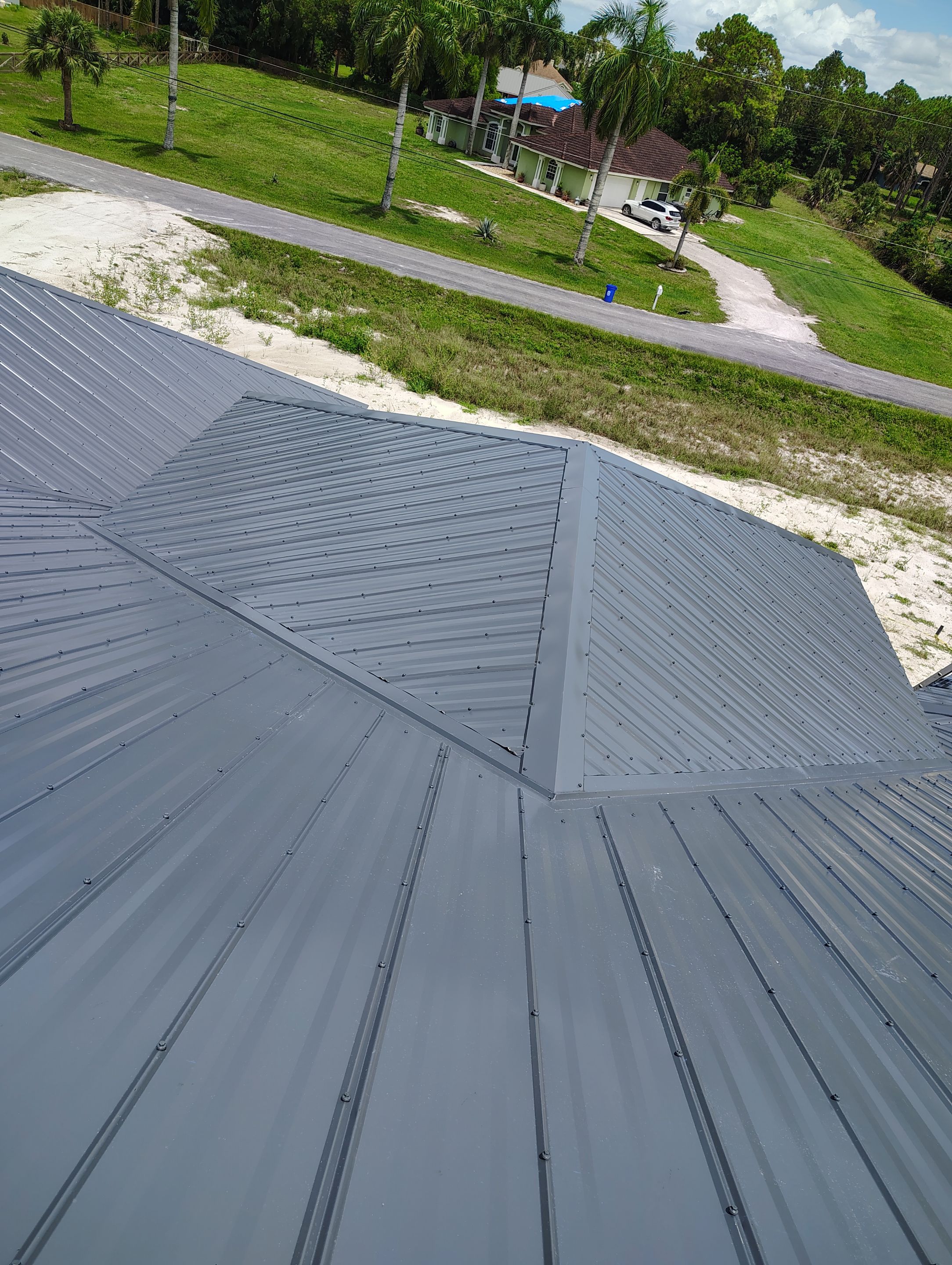 24ga 5V Crimp Charcoal Gray  by Total Roofing System The Metal Roof Experts