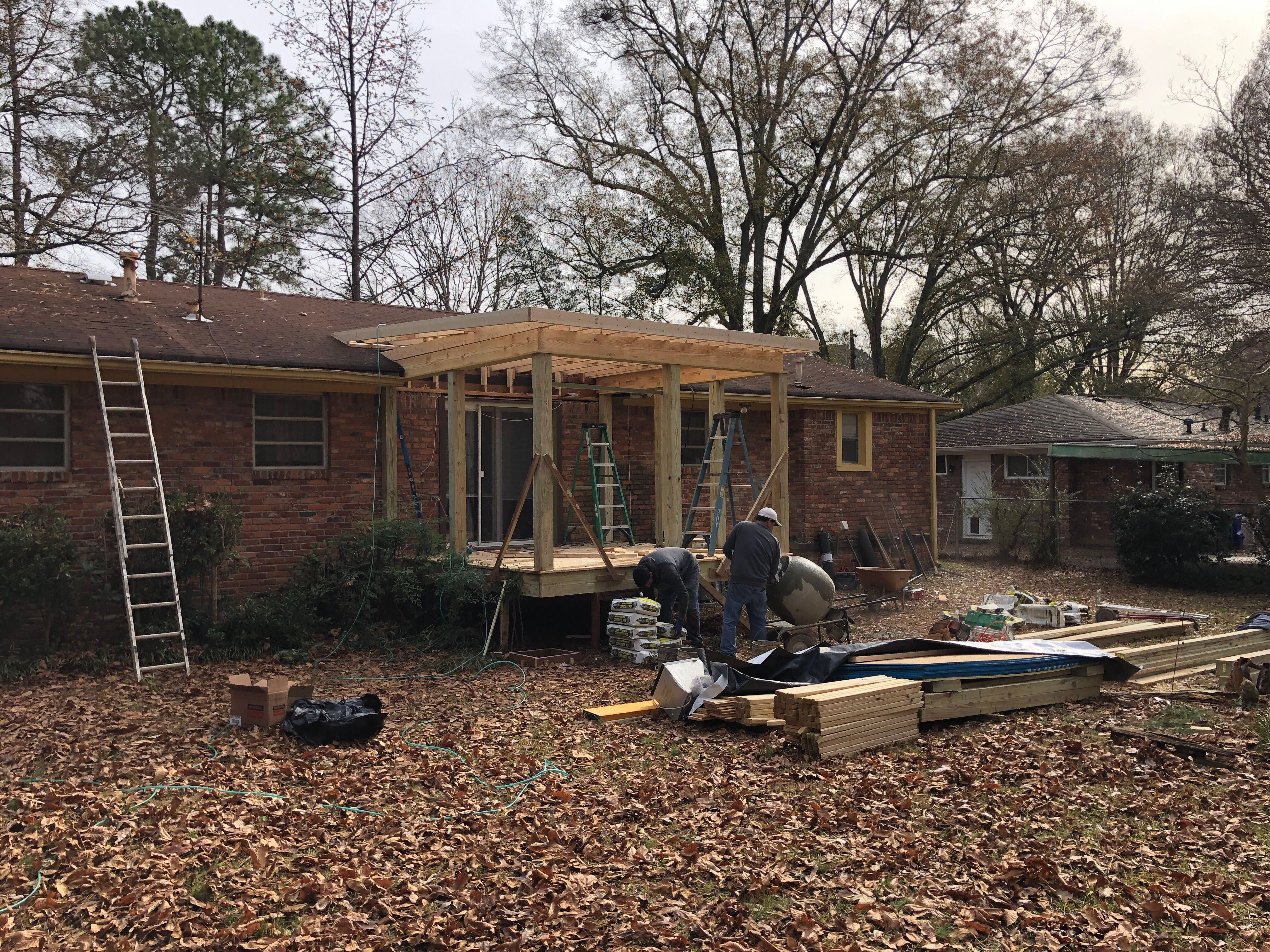 Screened-In Porch and Wooden Deck Construction in Decatur by Swift Home Renovations 