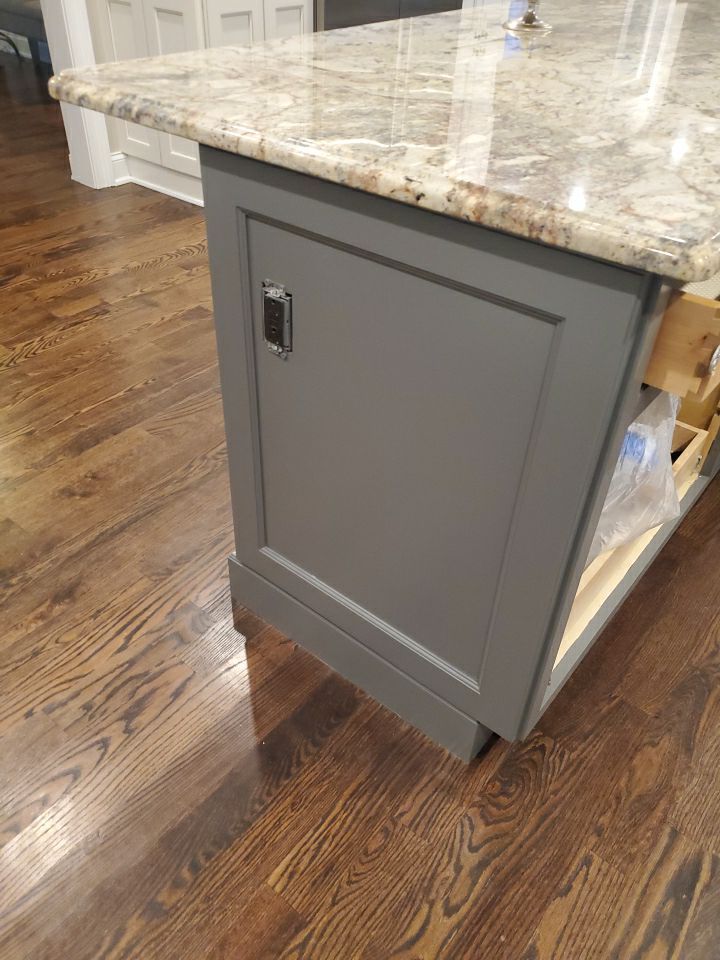 Kitchen Cabinets Refinished in Kendall Charcoal HC-166  by Spectrum Painting, LLC