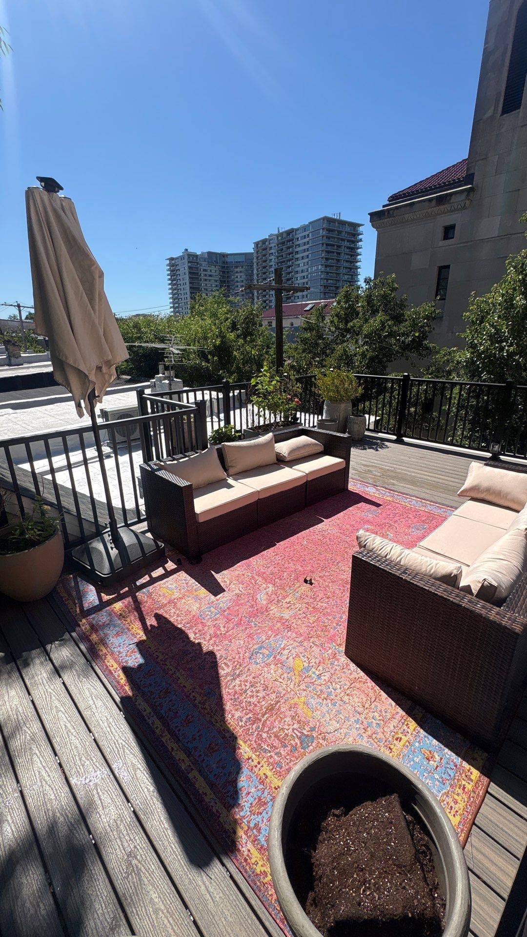 Roof Replacement and Custom Trex Roof Top Deck Project in Philadelphia, Pennsylvania by Philadelphia Quality Roofing