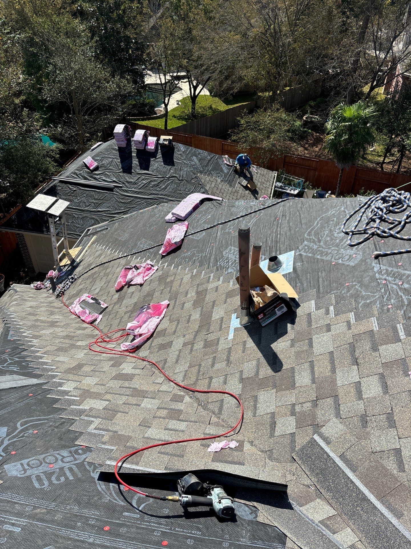 Residential Roofing Installation using Owen's Corning Duration (Lifetime) Shingles by Roof Repair Company