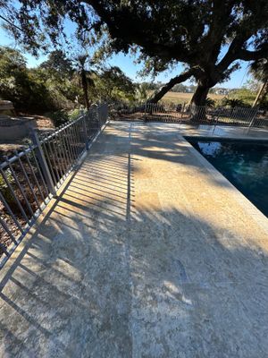 Travertine using Concrete Sealant