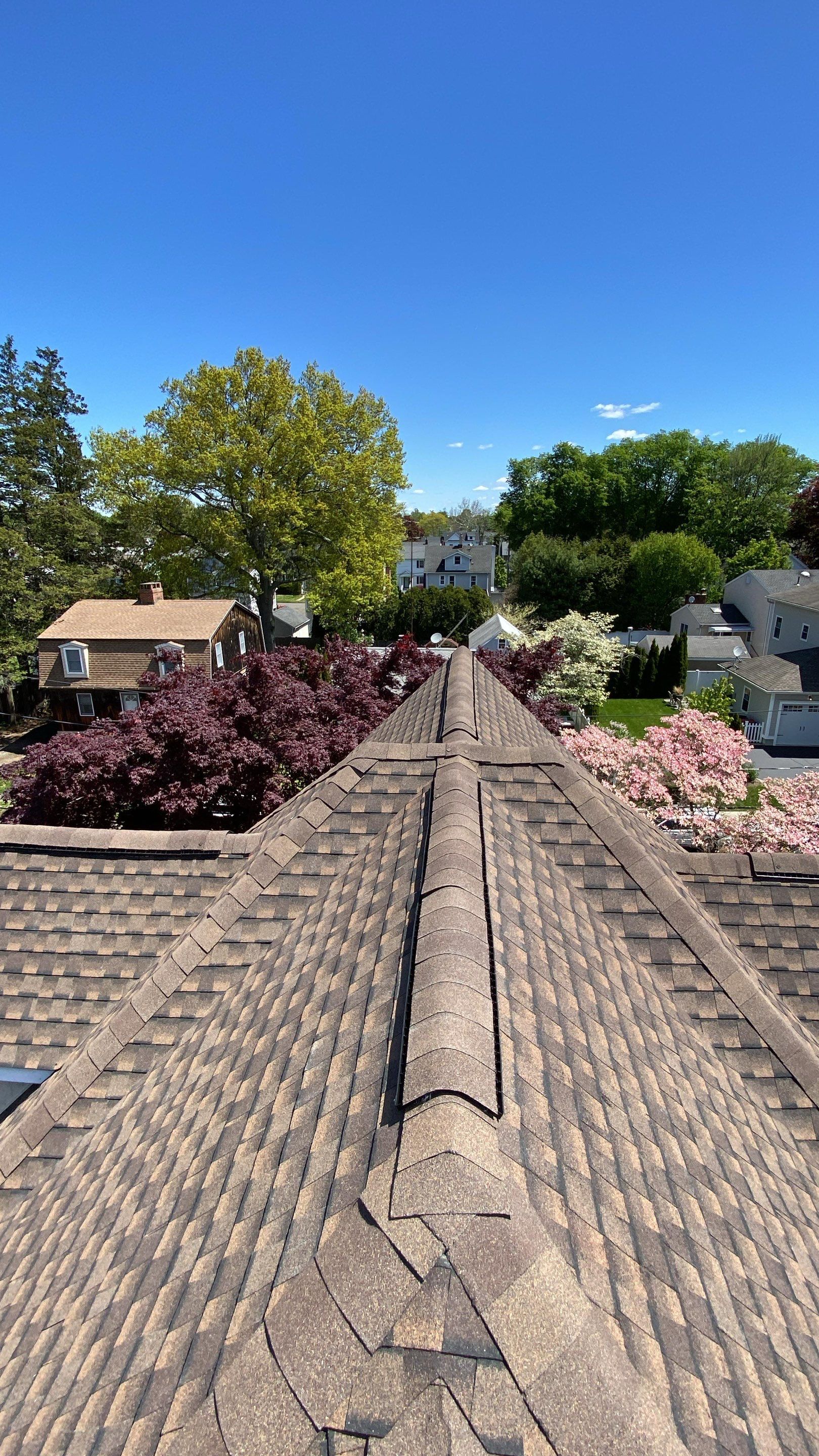 Fairfield customer gets brand new beaautiful GAF roof by DiGiorgi Roofing and Siding Inc
