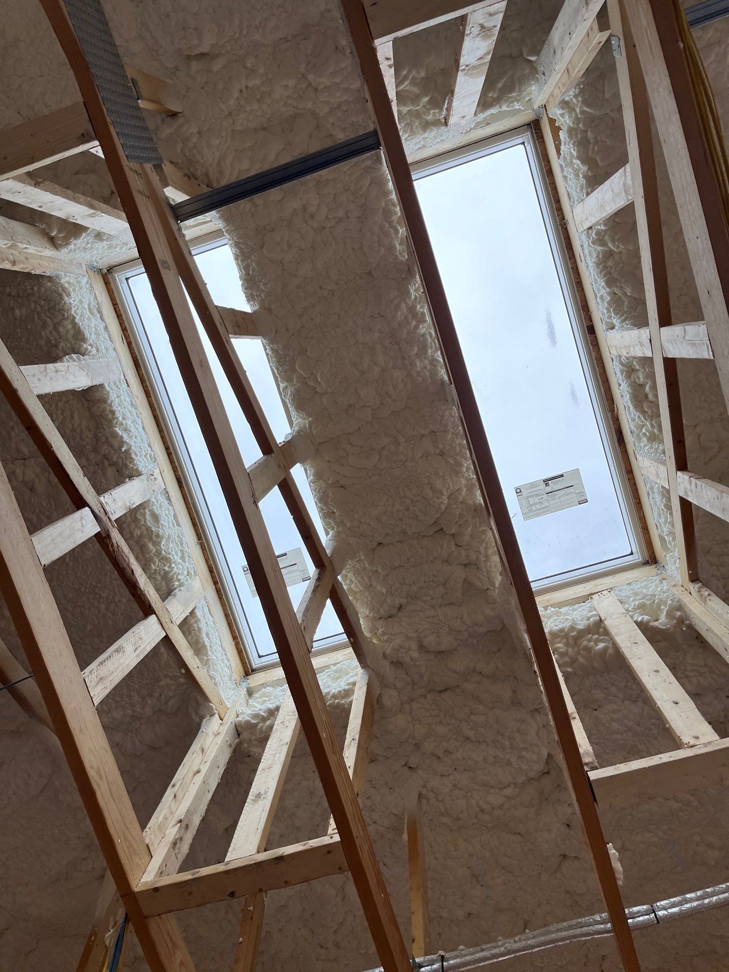 New Construction using open cell spray foam by NYS Foam & Energy