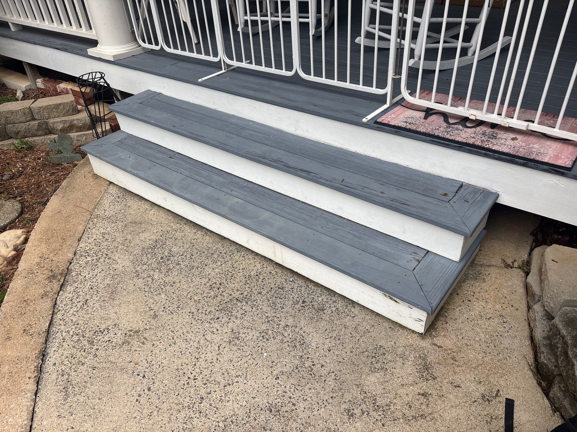 Marietta James Hardie Siding Installation, Rotted Wood Replacement, Exterior Painting, and Deck Stain using Sherwin Williams SuperDeck SOLID Stain by Nelson Exteriors