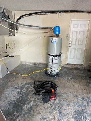Installed New Piping for Water Heater.