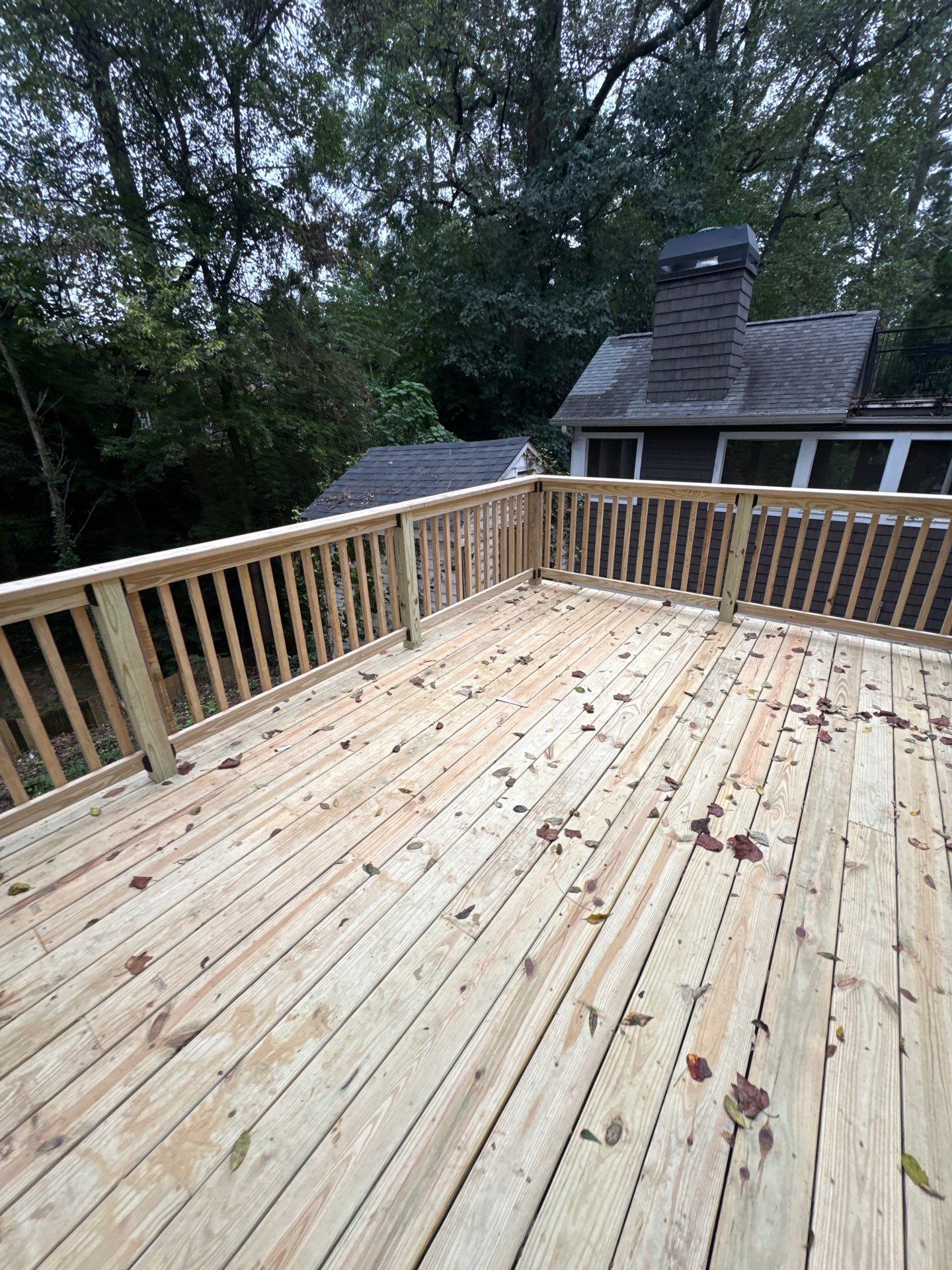 Pressure Treated Pine Deck Build in Atlanta, GA by Nelson Exteriors