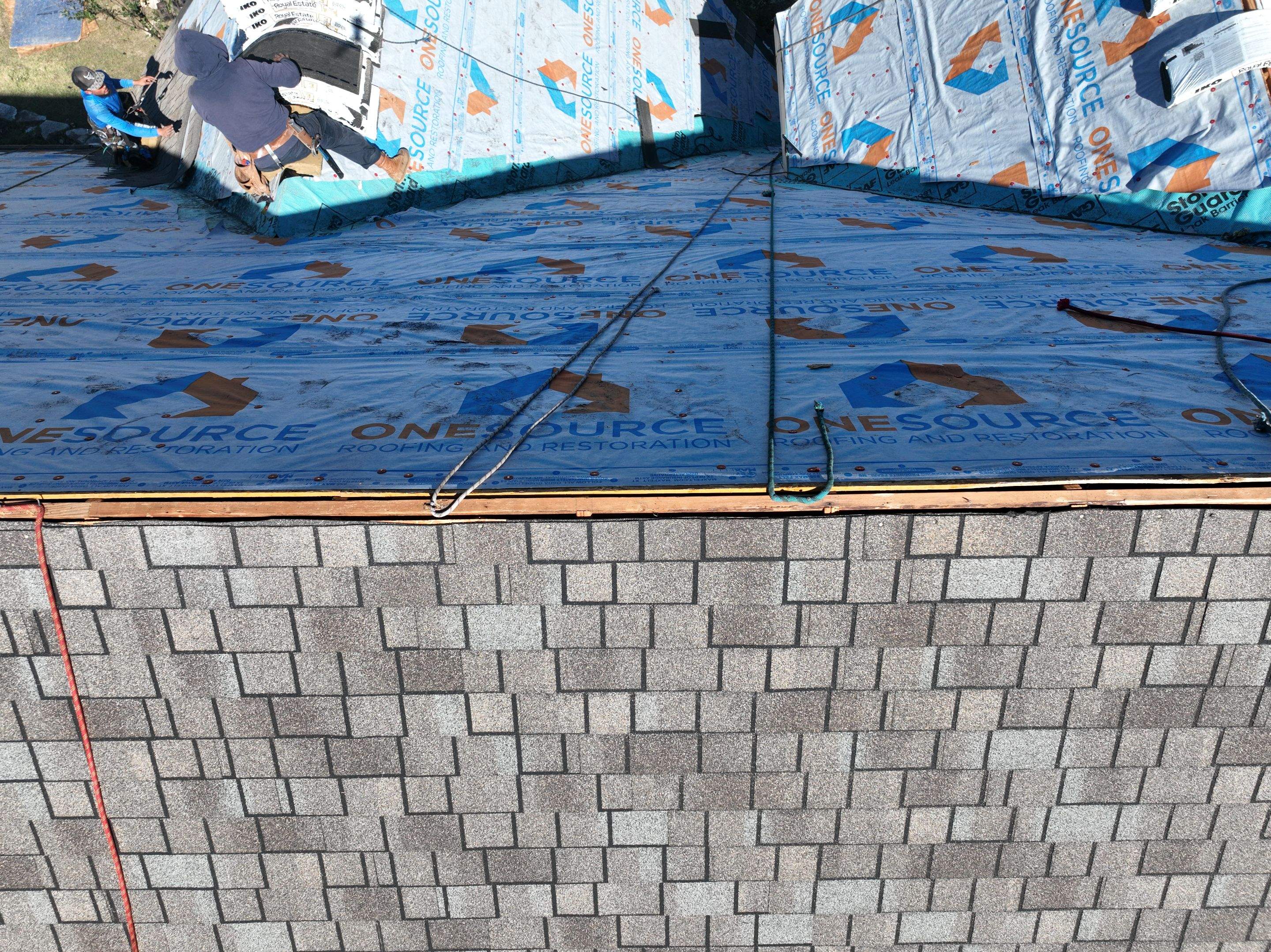 Residential Roofing Installation using IKO Royal Estate Harvest Slate by OneSource Roofing and Restoration