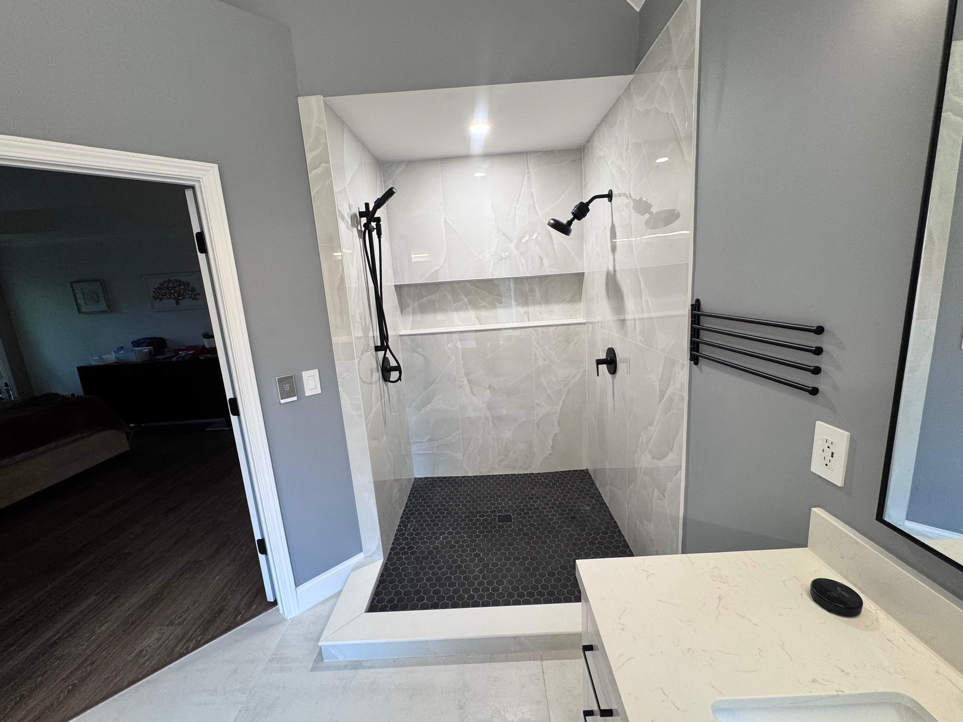 Master bathroom renovation by Prudencio
