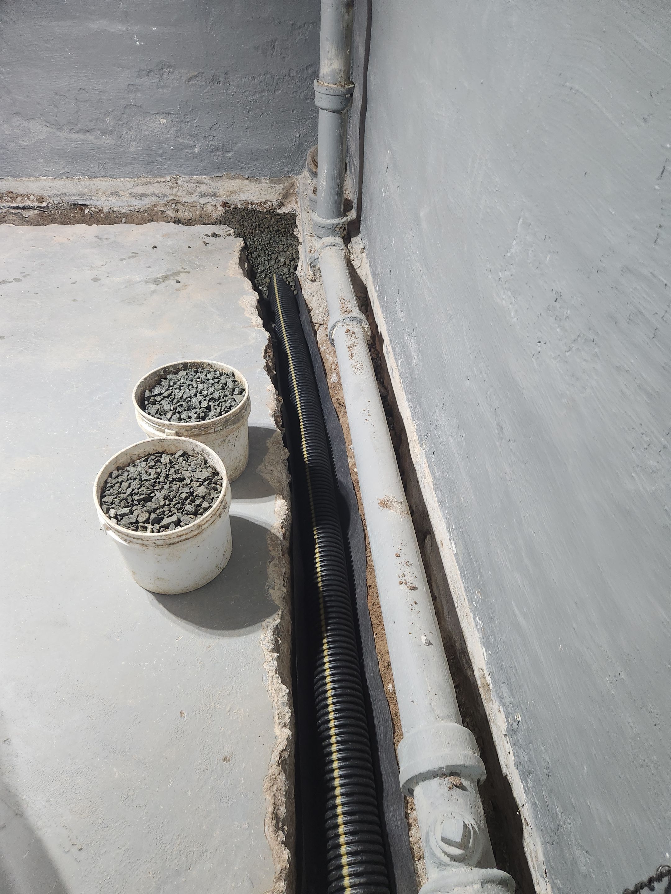 Interior French Drain River Edge NJ by Pure Service Pro, LLC 