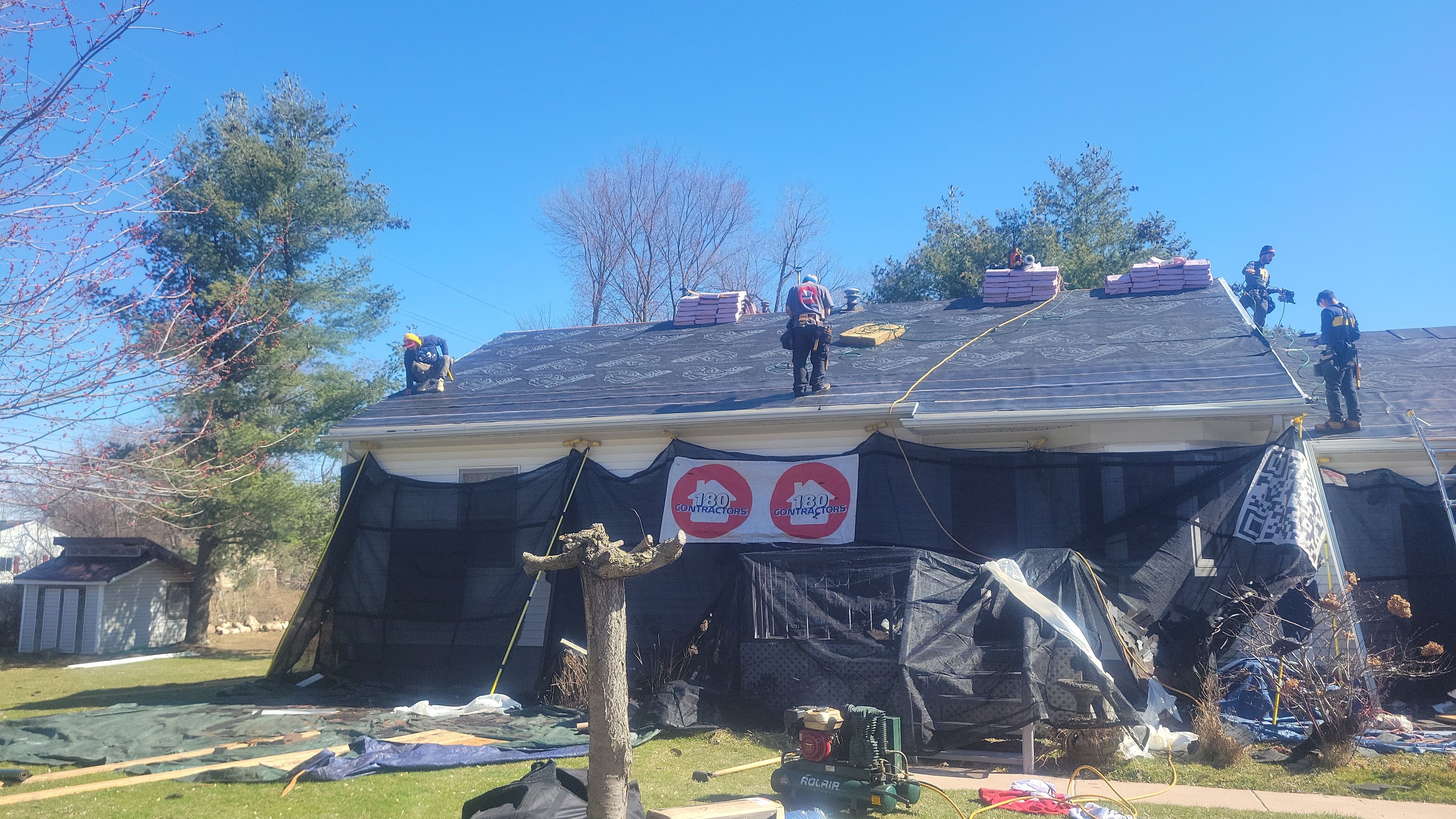 Roof Replacement using Owens Corning by 180 Contractors