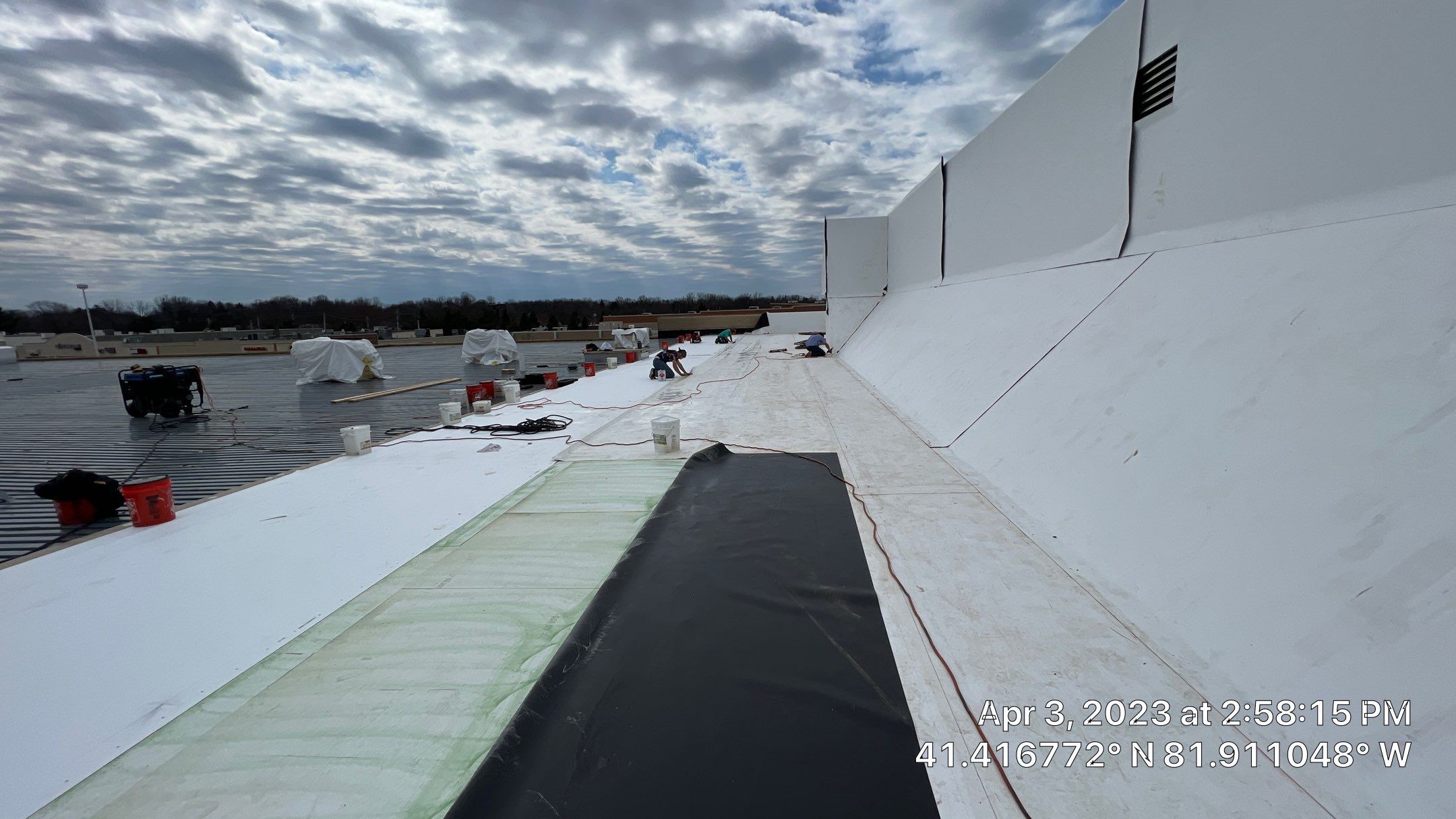 North Olmsted Ohio TPO Roof Install by Gold Star Roofing LLC 
