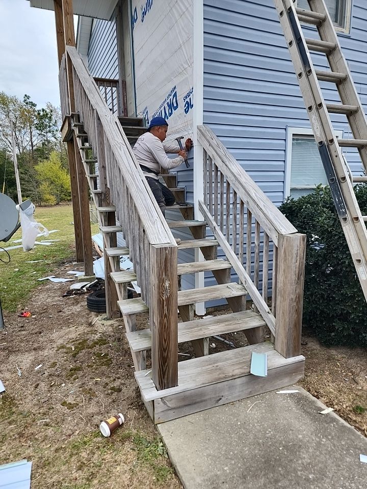Interior and exterior renovation using Royal Building Products  by Indigo State Roofing
