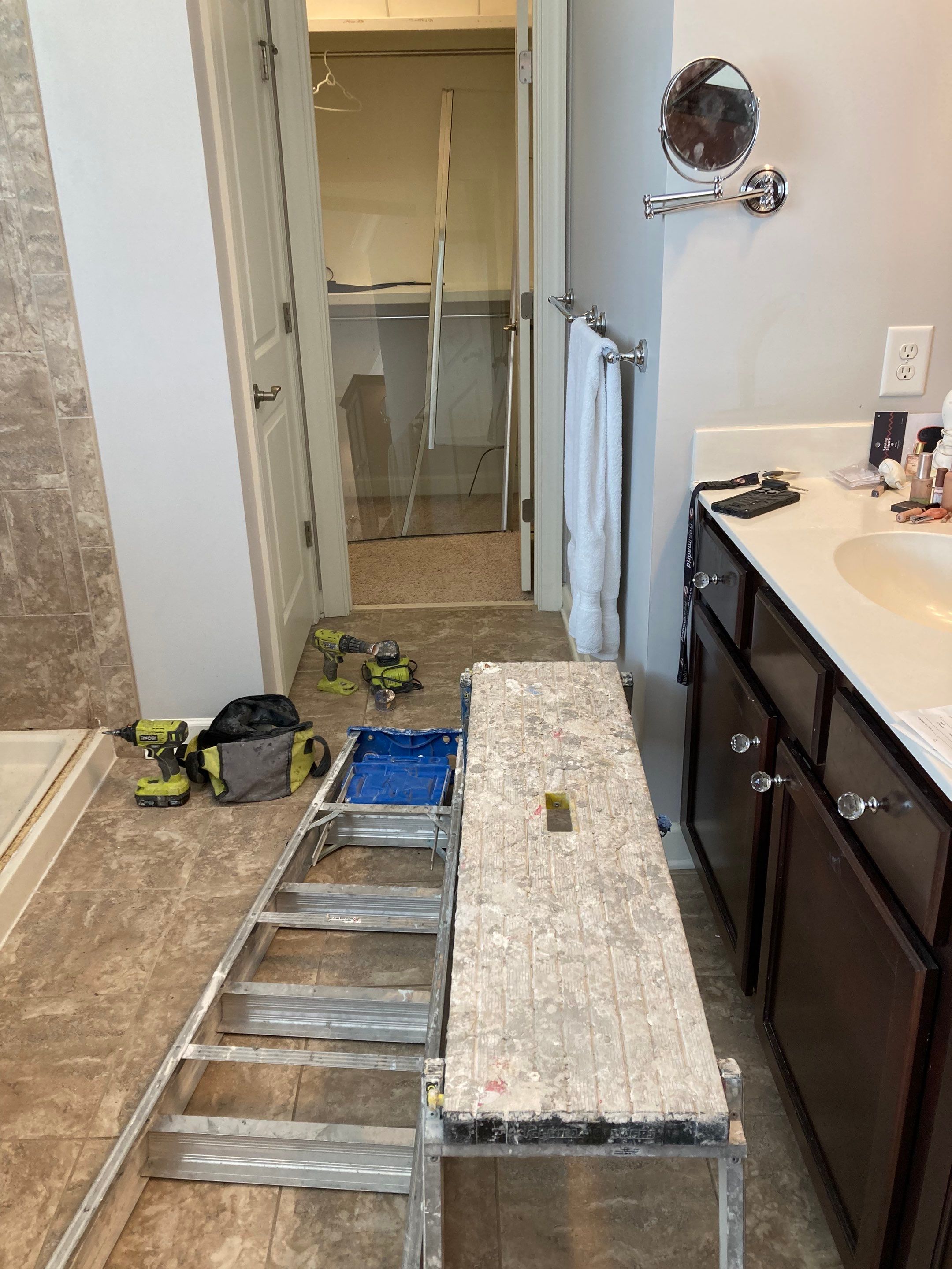Tile Bath Remodel by Footprints Floors of Nashville