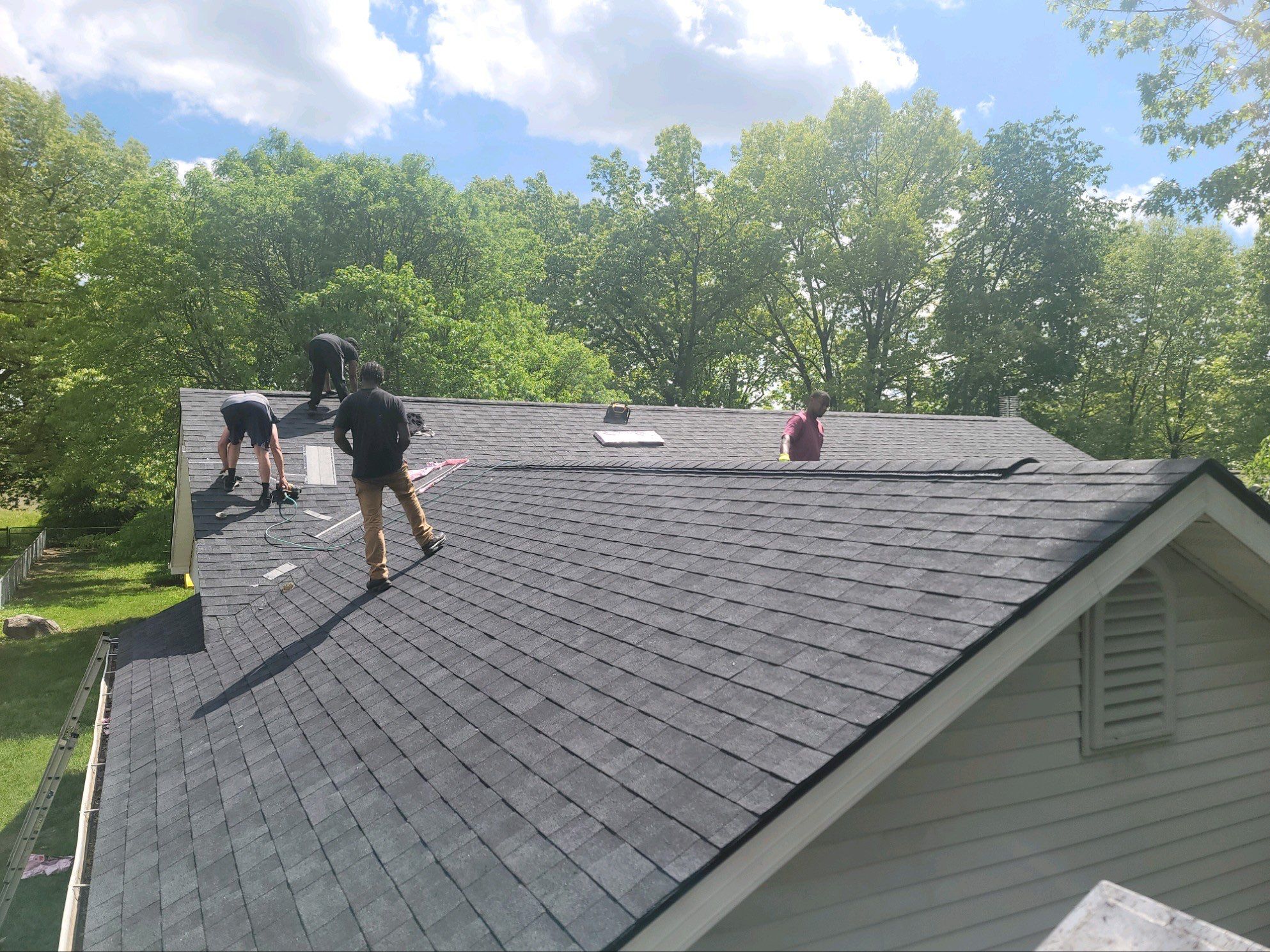 Residential Roofing Installation using Owens Corning Duration Onyx Black by JNR Roofing LLC