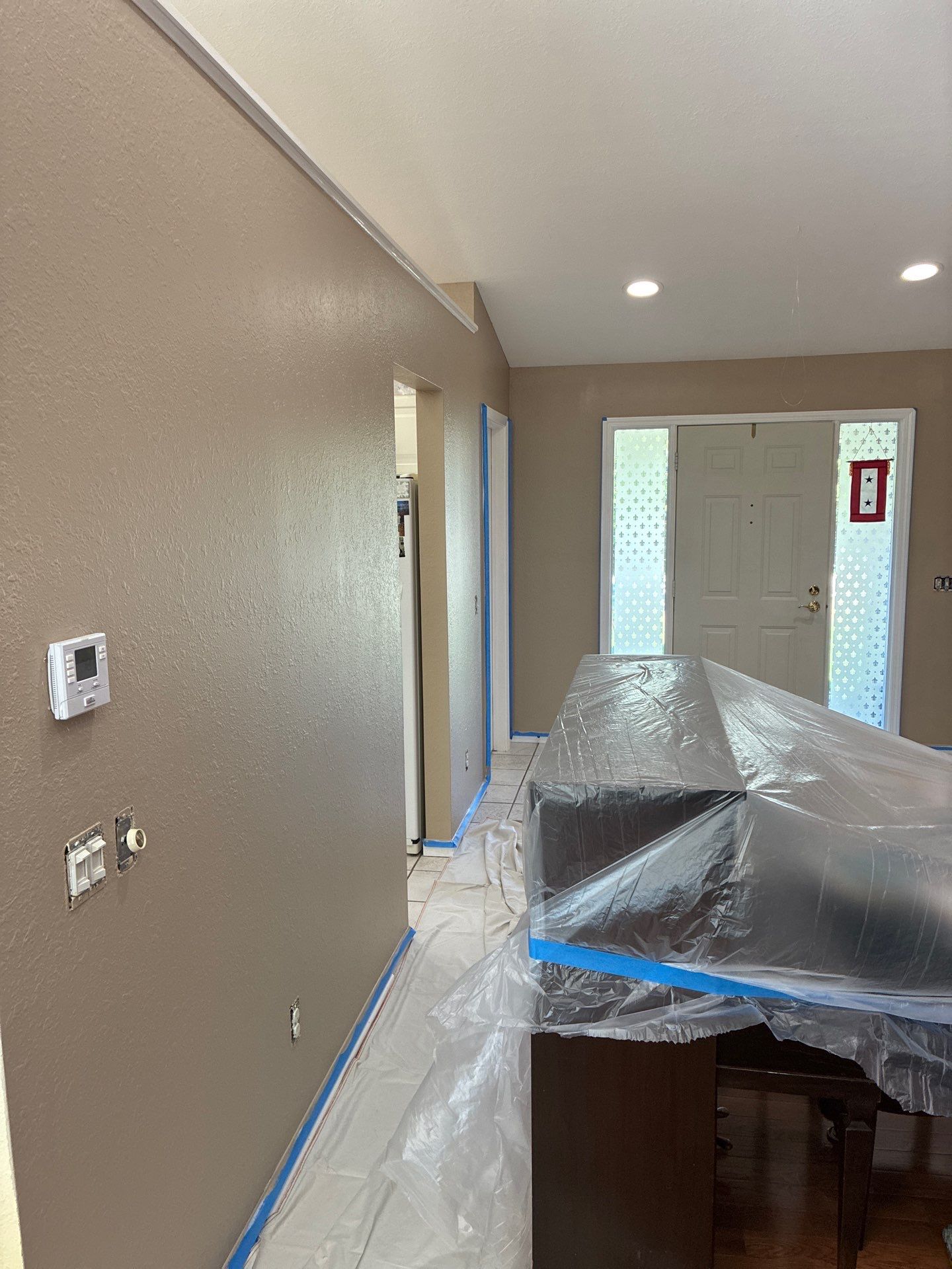Neutral Interior Wall Repainting and Color Transformation in Whitehall Michigan by Gordon Painting