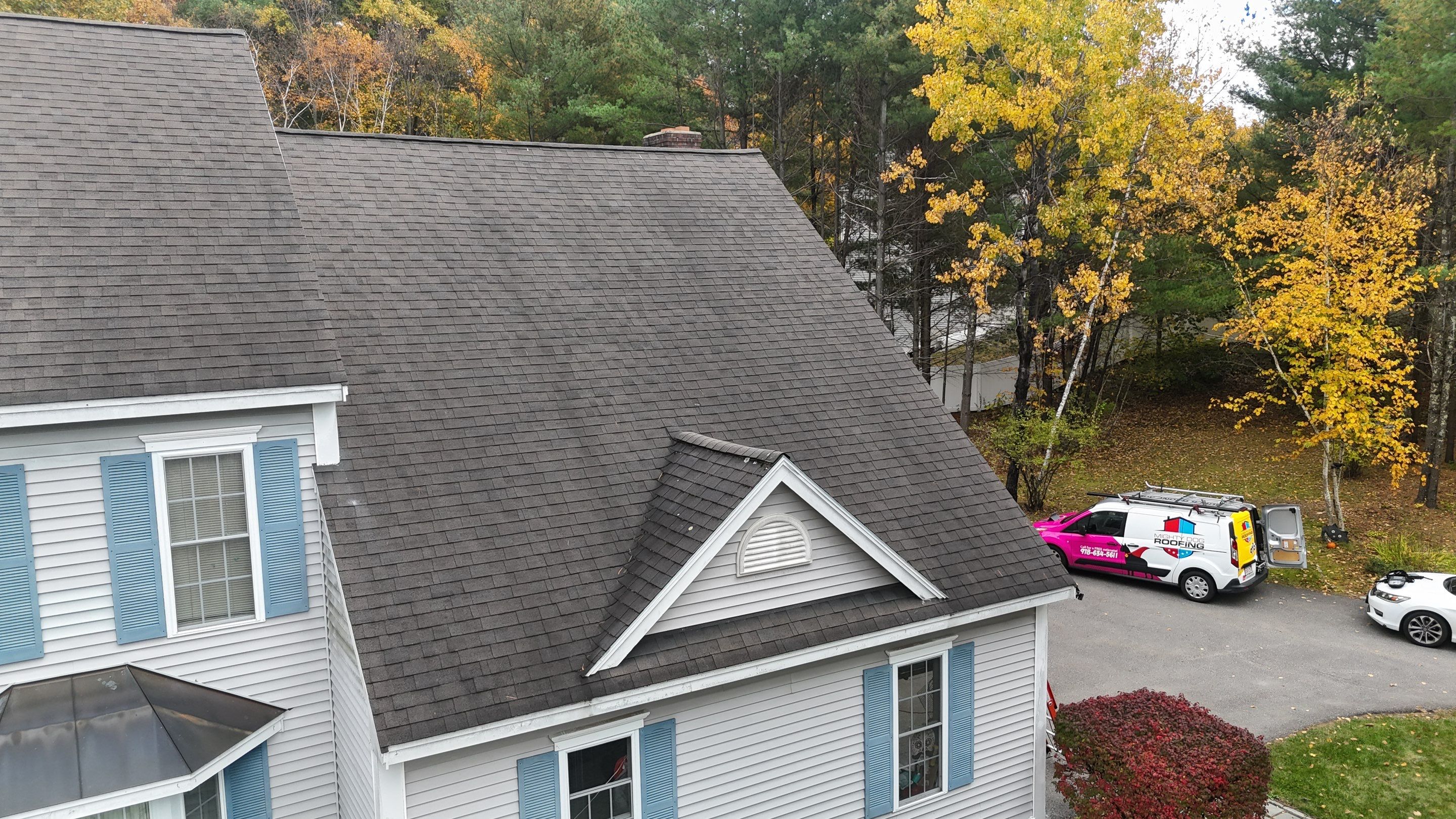 Groton Complete Roof Replacement with Onyx Black OakRidge Shingles by Mighty Dog Roofing of Greater Middlesex County
