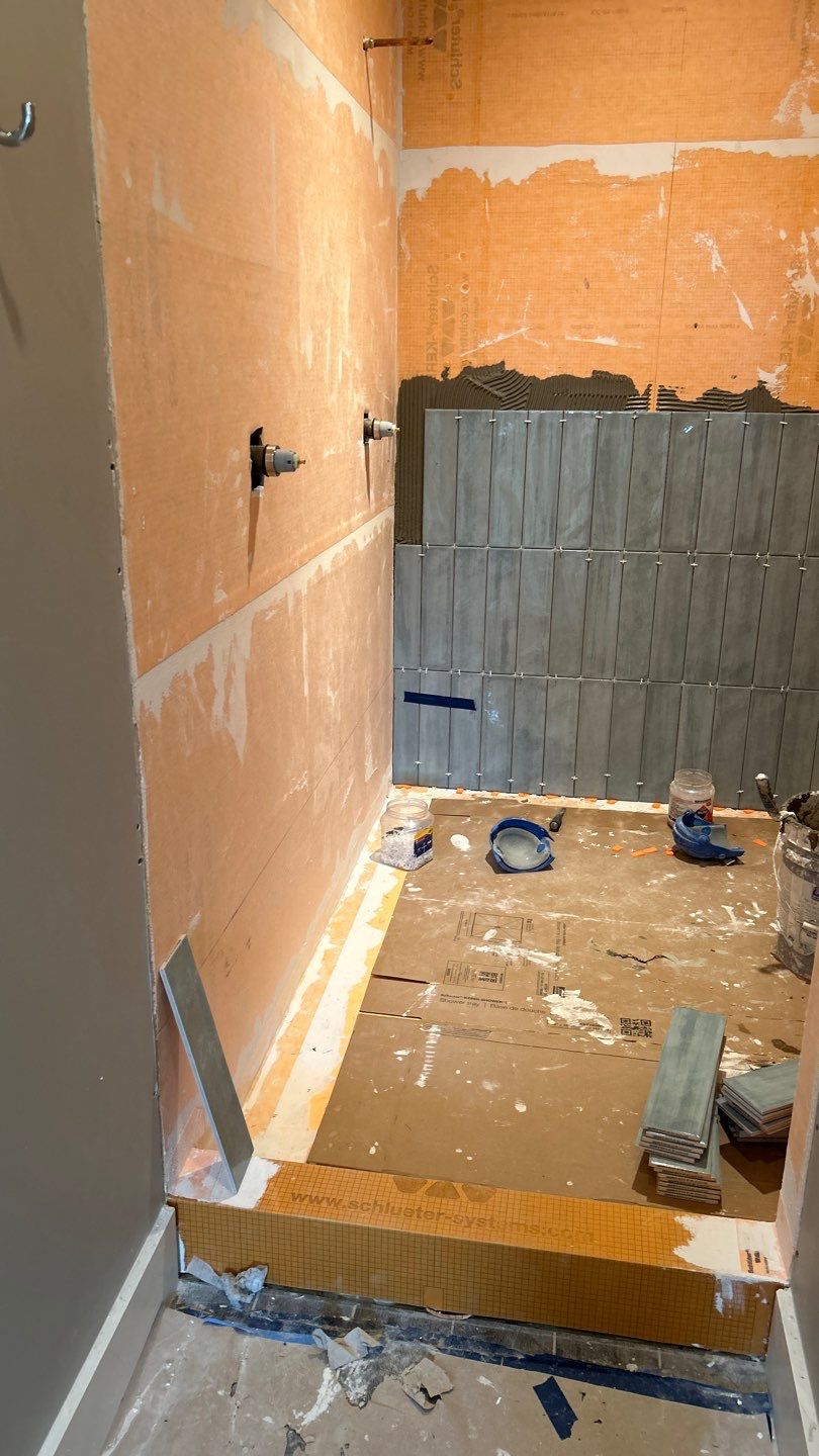 Double Shower Reno  by Footprints Floors of Nashville