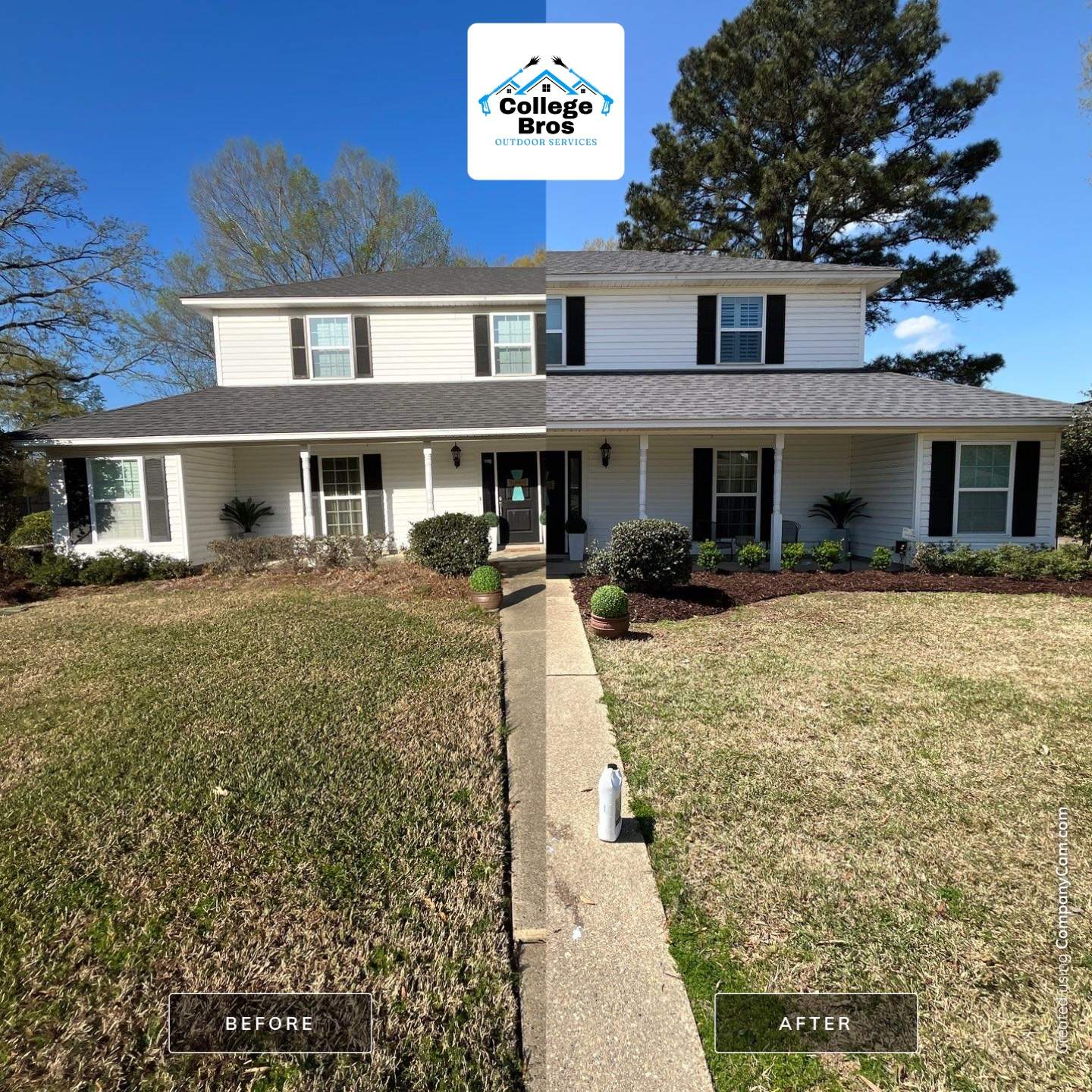 Landscaping  Makeover by College Bros Outdoor services