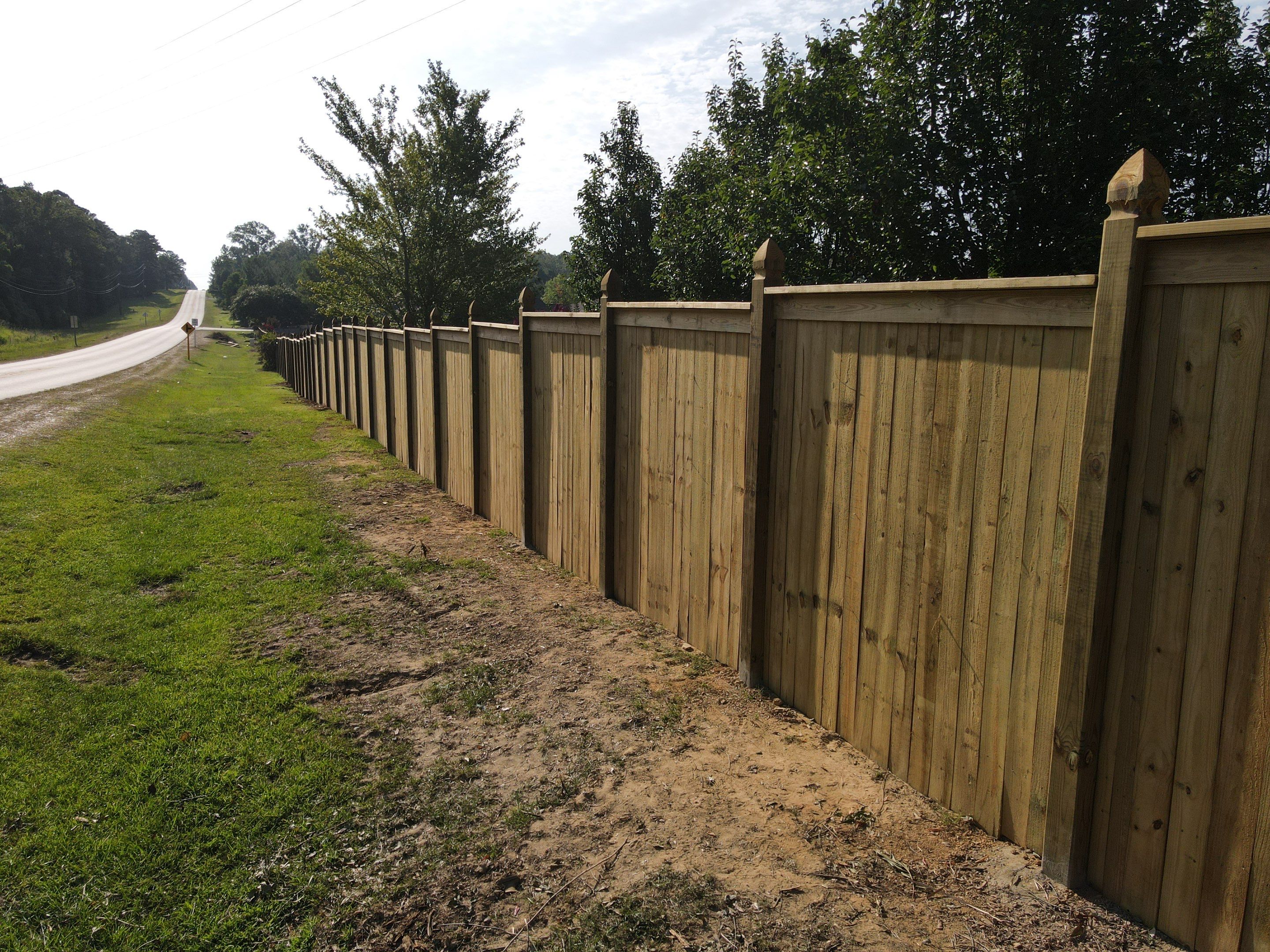 8ft Treated Pine Good Neighbor Fence by Roberson Construction LLC