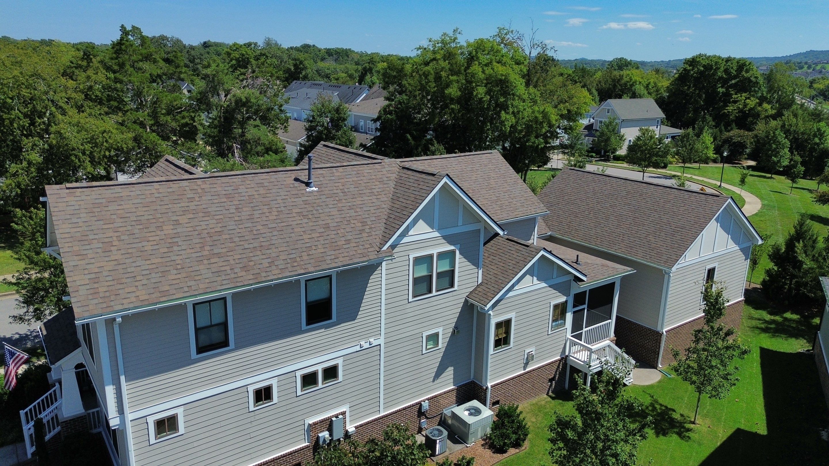 Complete Residential Roofing Installation Featuring Malarkey Vista AR Shingles in Franklin by Shinglesmiths Roofing