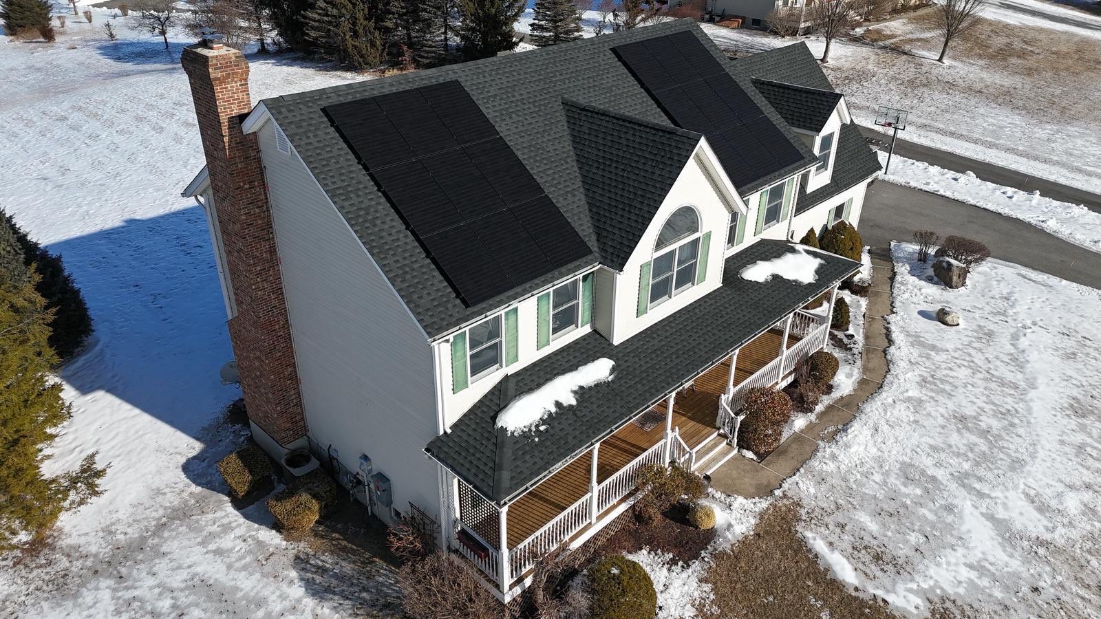 Solar Panel Installation with Battery and Reroof