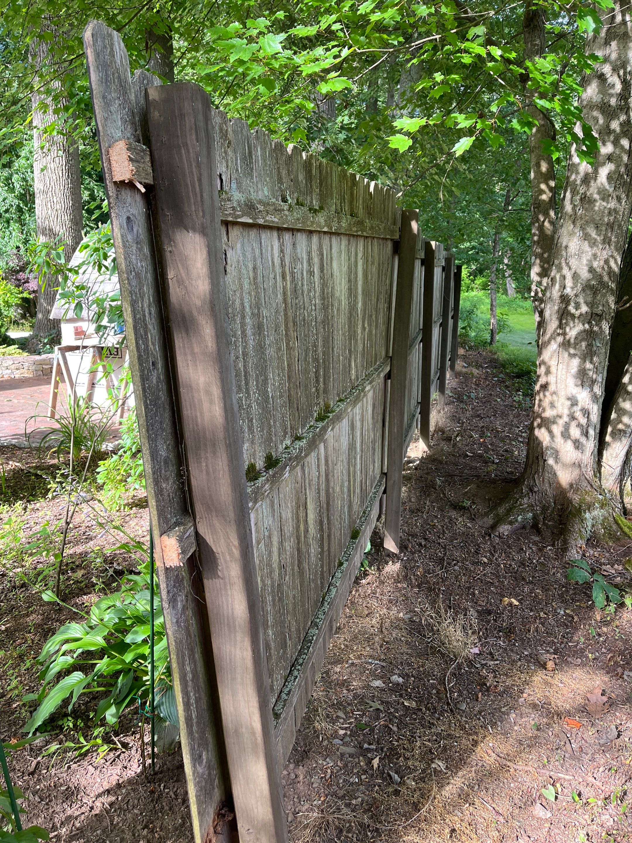 Replacement Vinyl privacy fence in White by DiGiorgi Roofing and Siding Inc